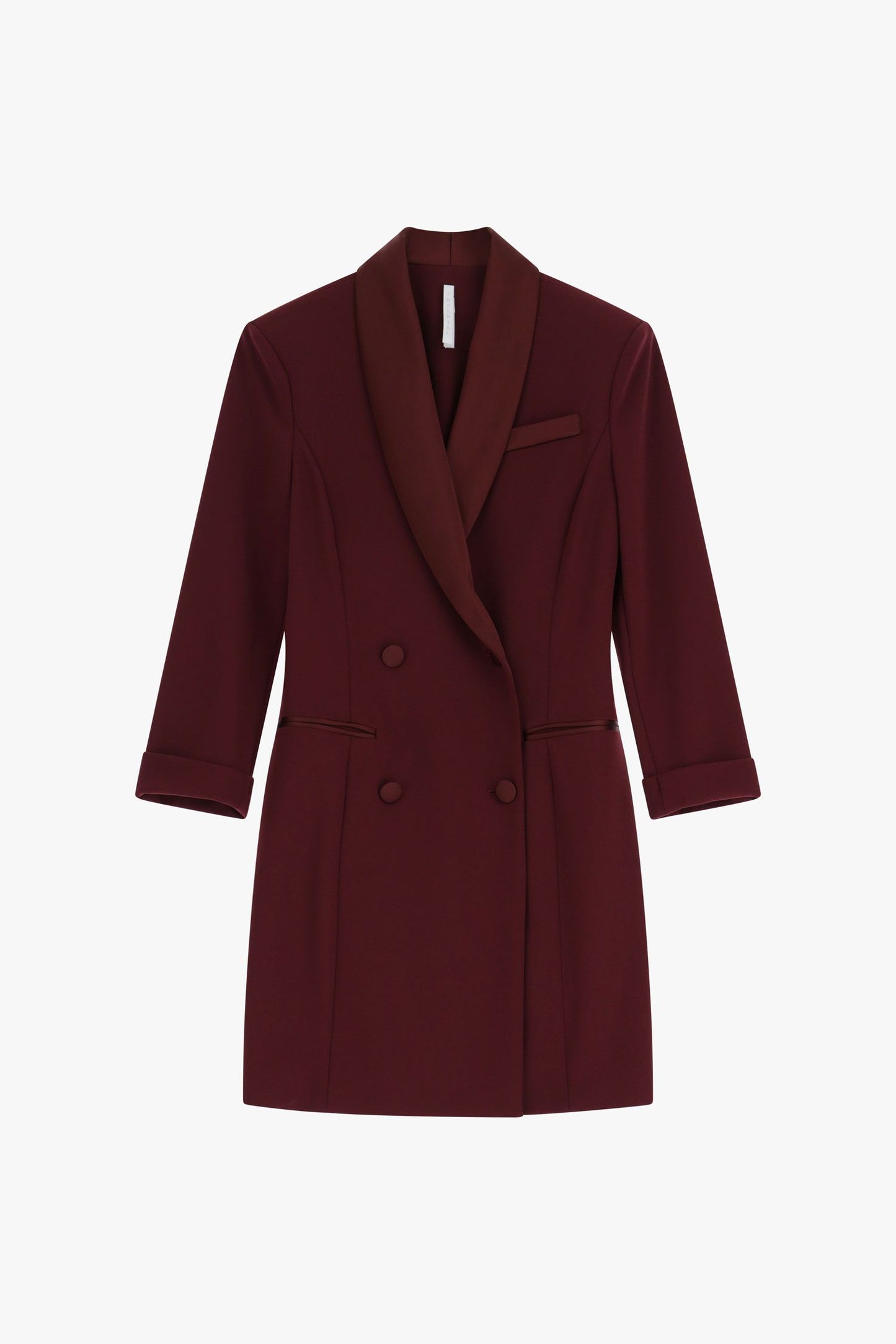 Abito corto doppiopetto con maniche lunghe MARSALA IMPERIAL.