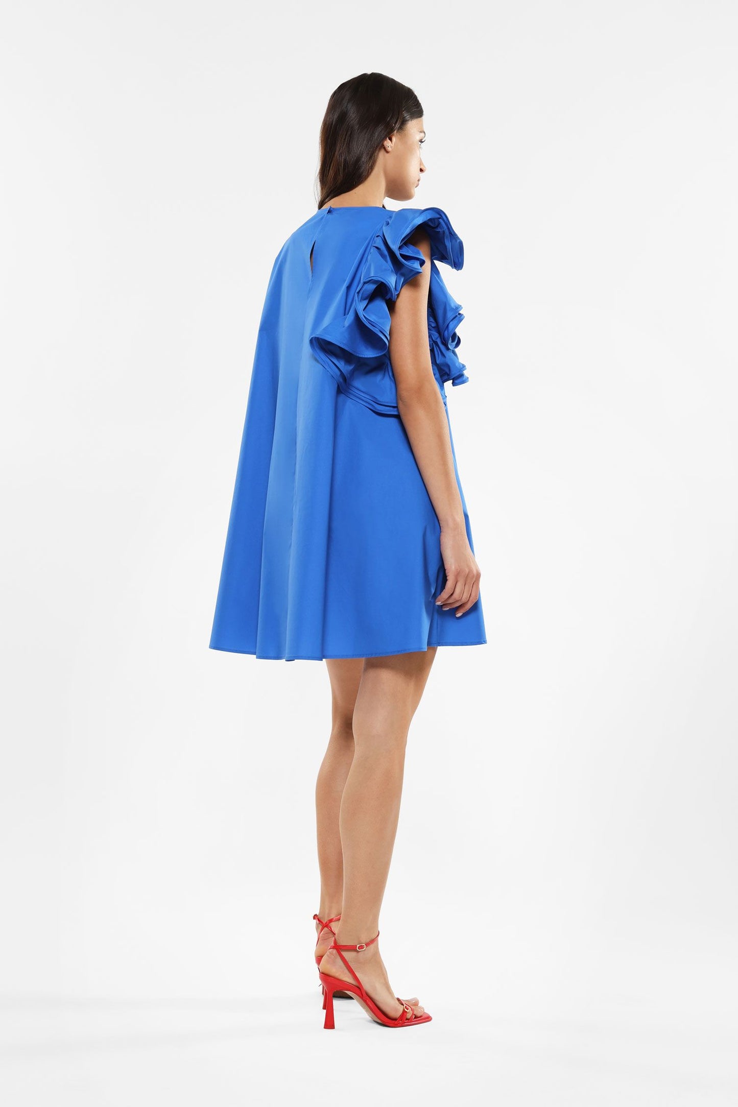 MINI ABITO IN PURO COTONE CON MANICA VOLANT IMPERIAL.