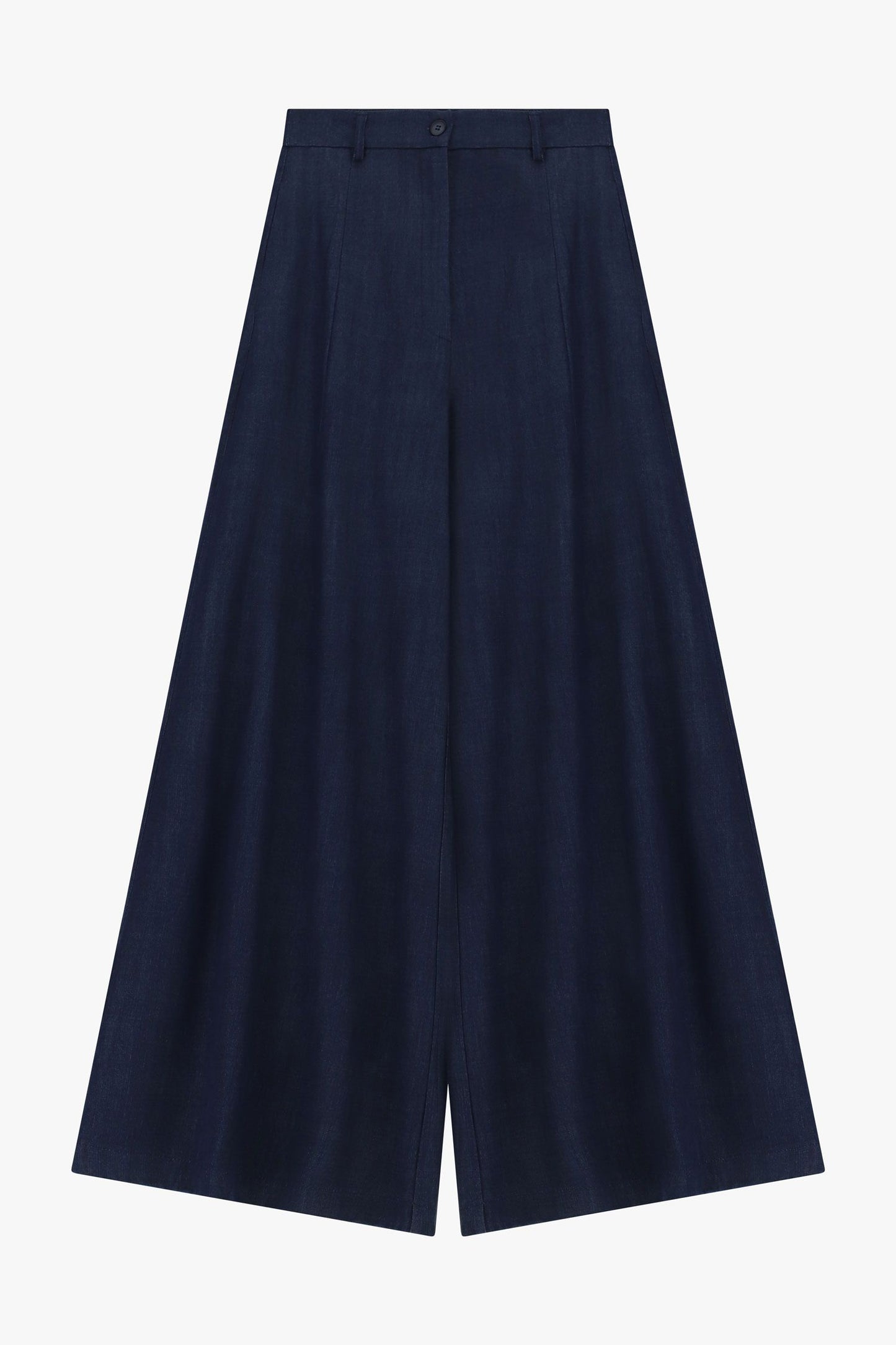 PANTALONI PALAZZO A VITA ALTA CON GAMBA AMPIA P9A0LGZ BLU DENIM IMPERIAL