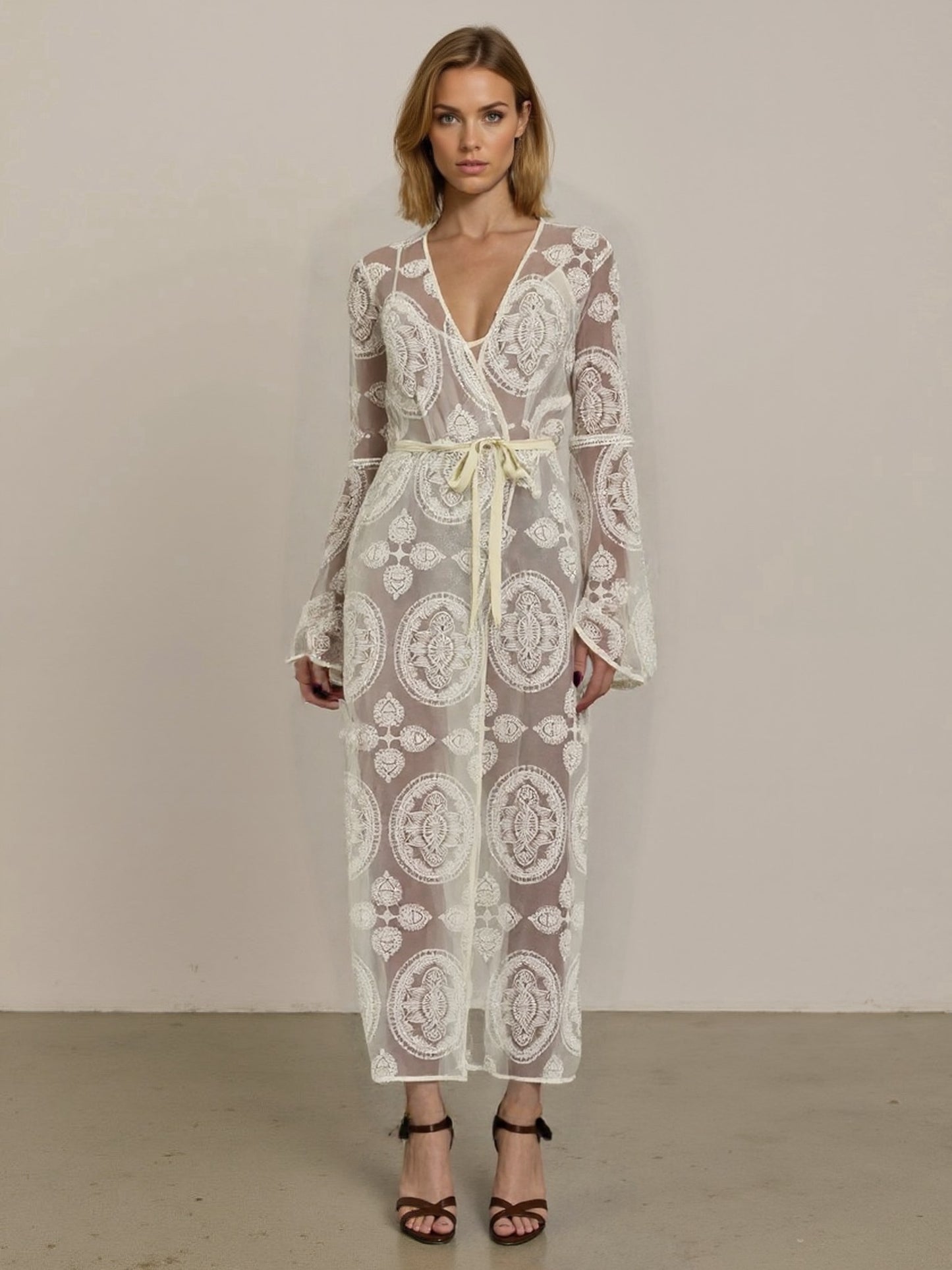 ABITO PX973 ECRU TENSIONE IN.