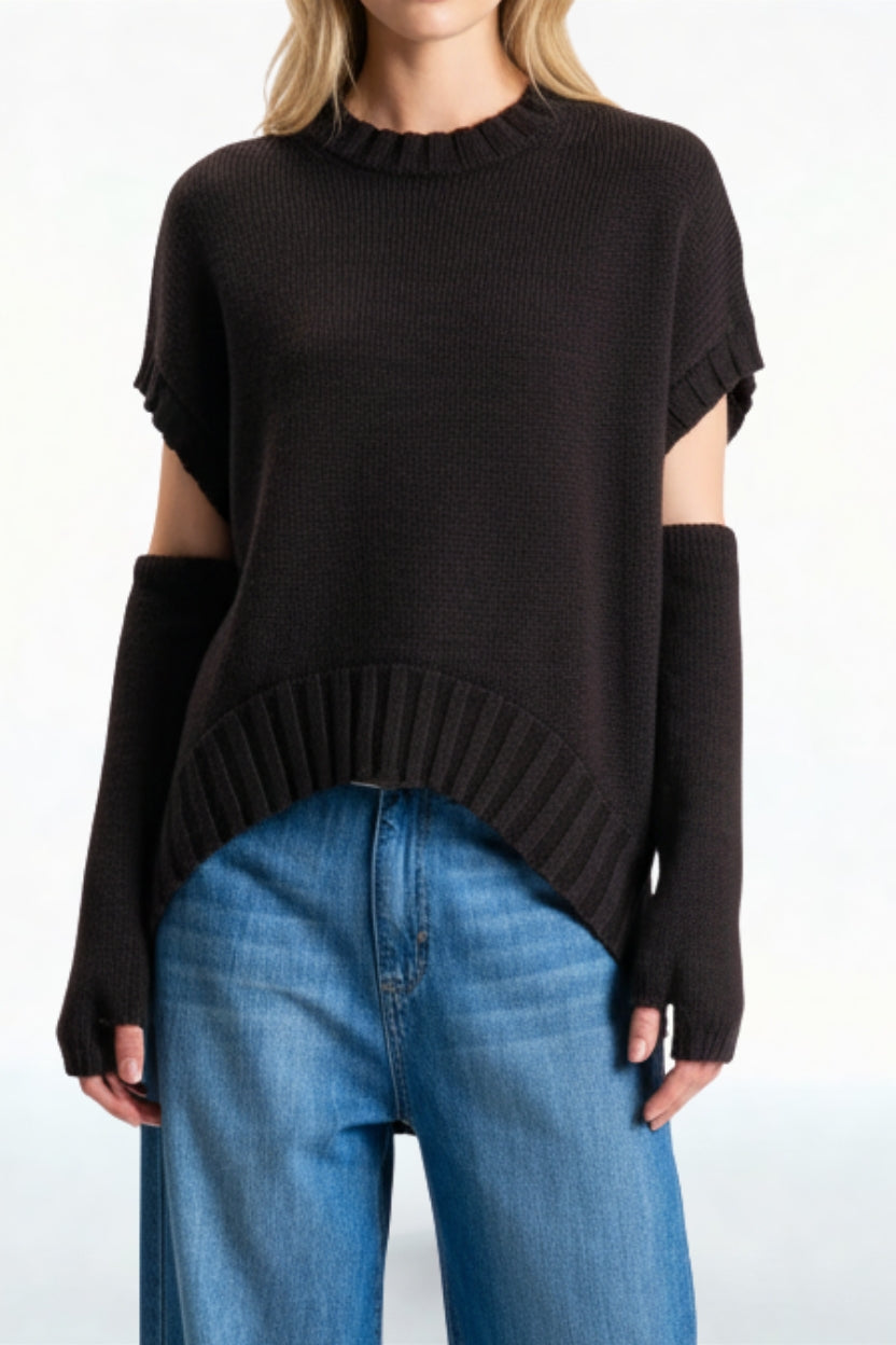 GILET 252PA9339 MARRONE TENSIONE IN.