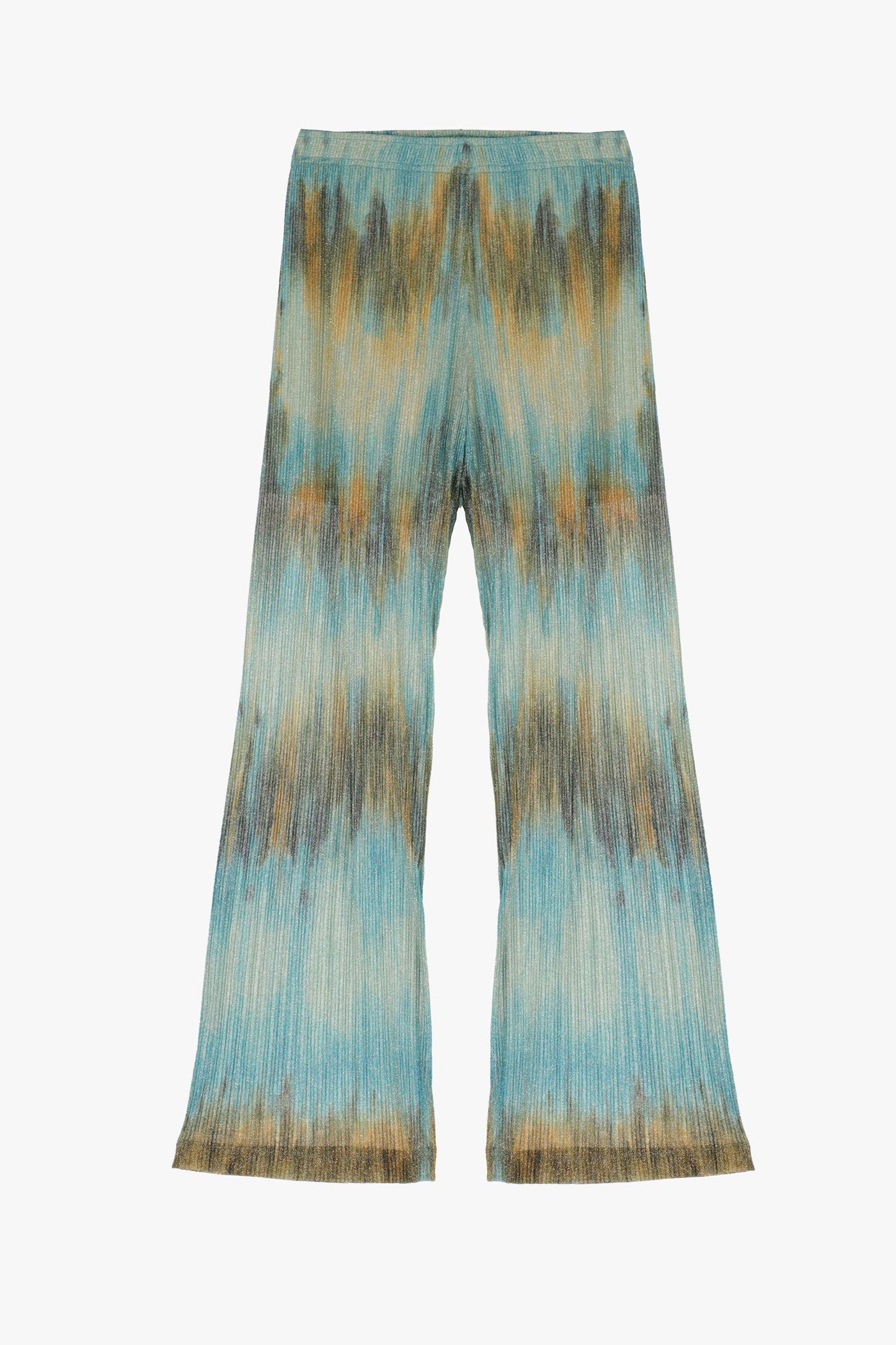 PANTALONI A PALAZZO FANTASIA ASTRATTA EFFETTO METALLIZZATO IMPERIAL