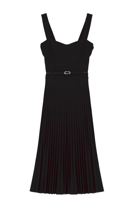 Abito midi con scollo a cuore e cintura IMPERIAL