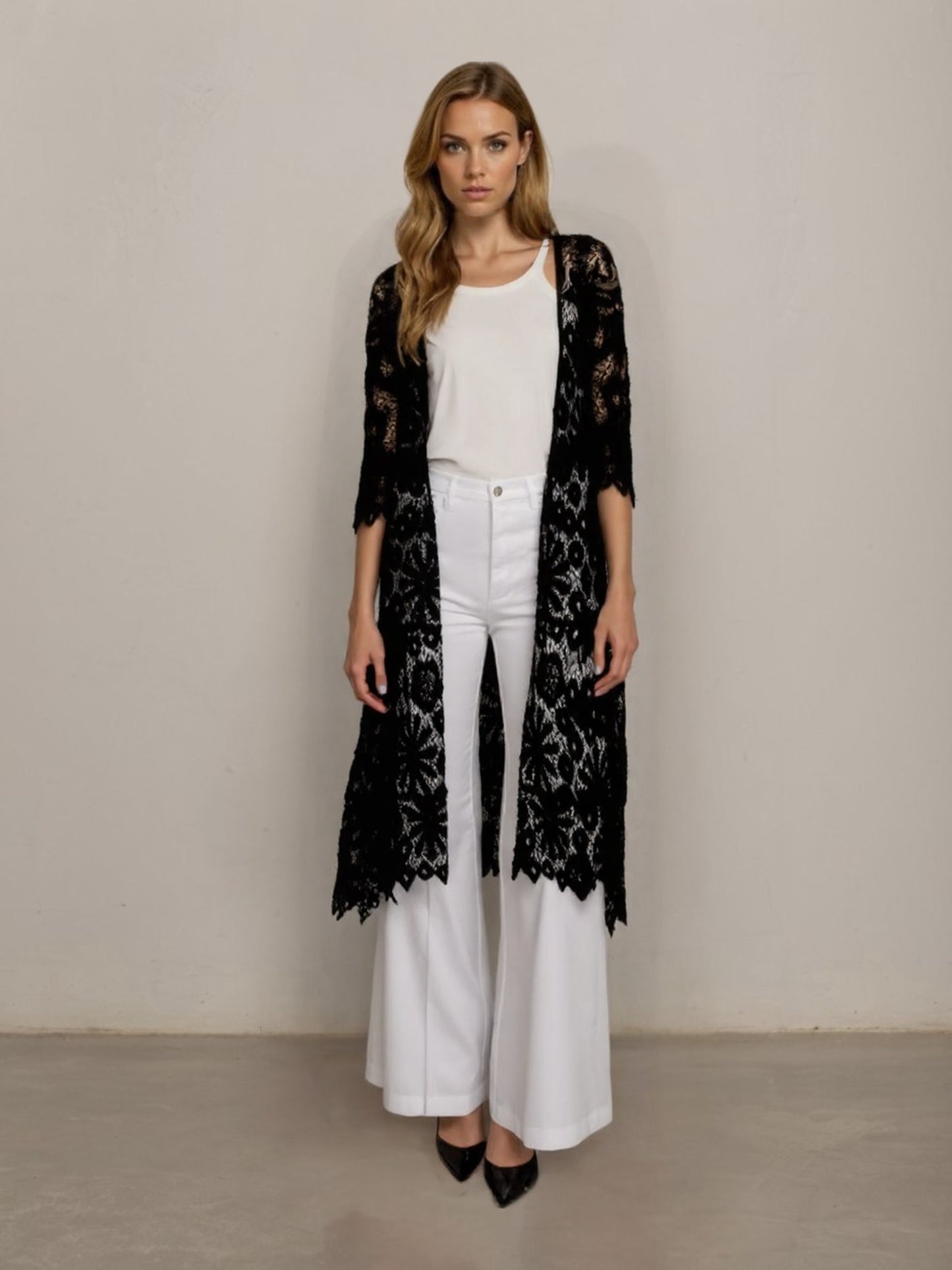 CARDIGAN CT2494 NERO TENSIONE IN.