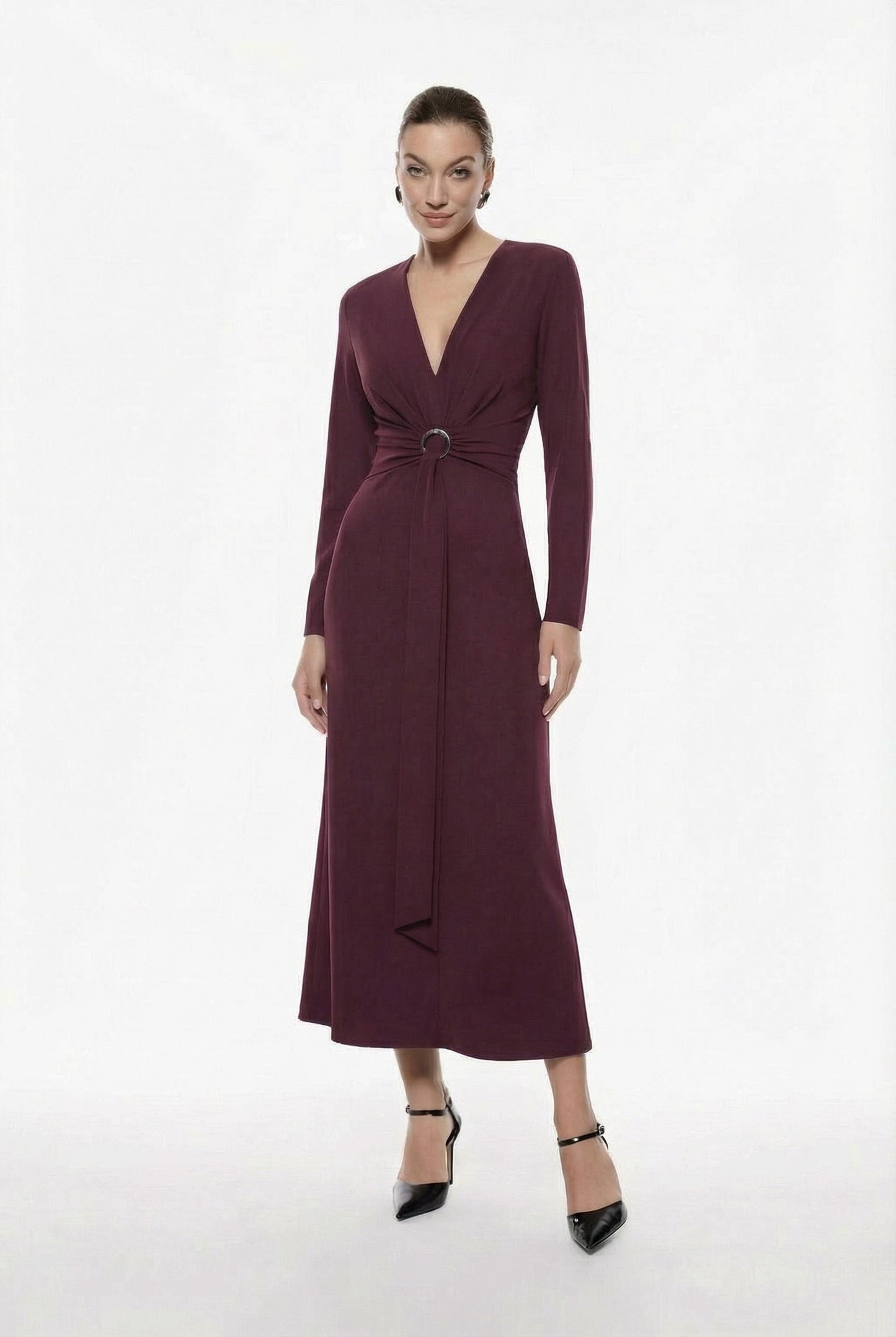 ABITO LUNGO AFWQKHT PRUGNA IMPERIAL.