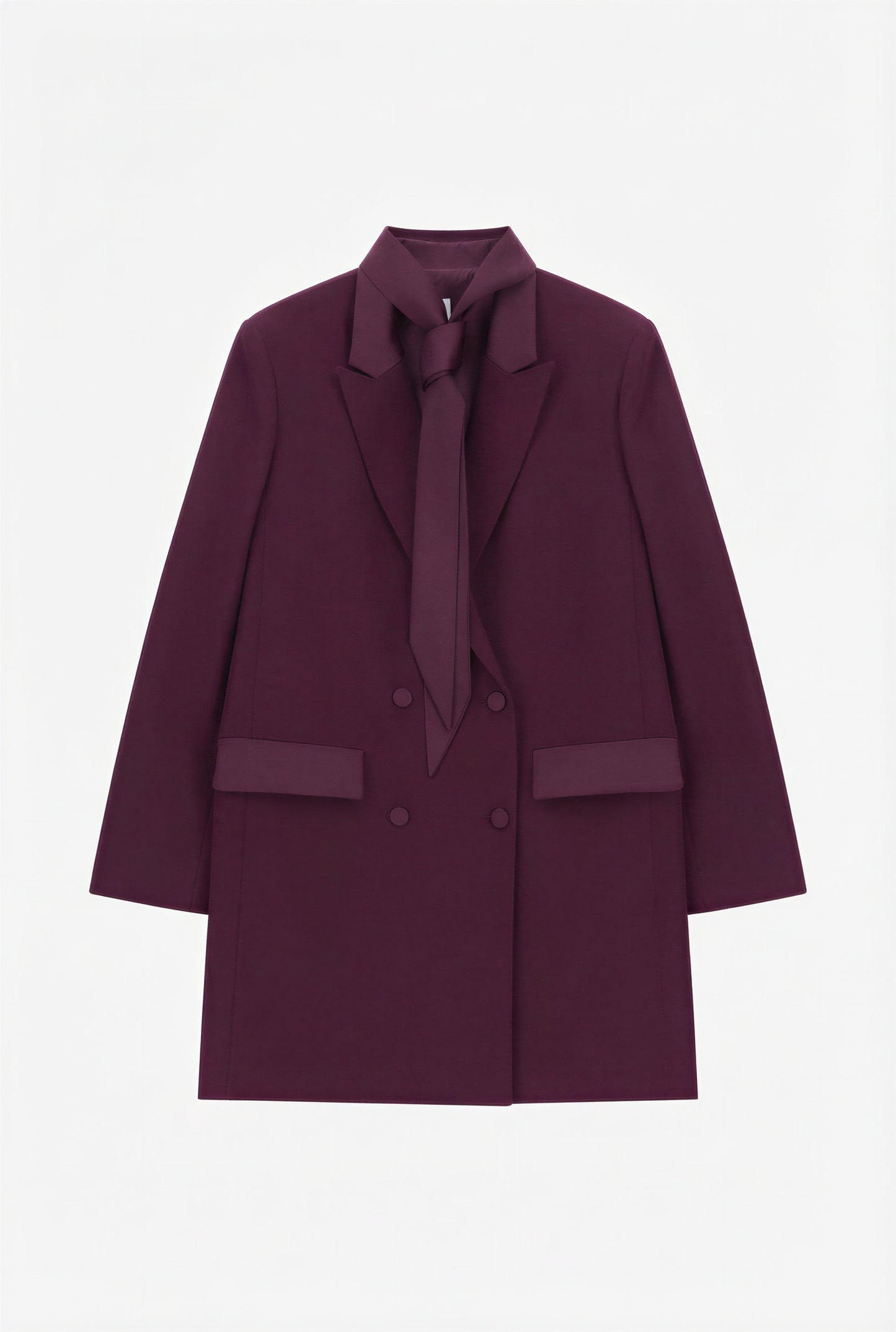 ABITO CORTO DOPPIOPETTO CON COLLO CLASSICO AFWJKAW PRUGNA IMPERIAL.