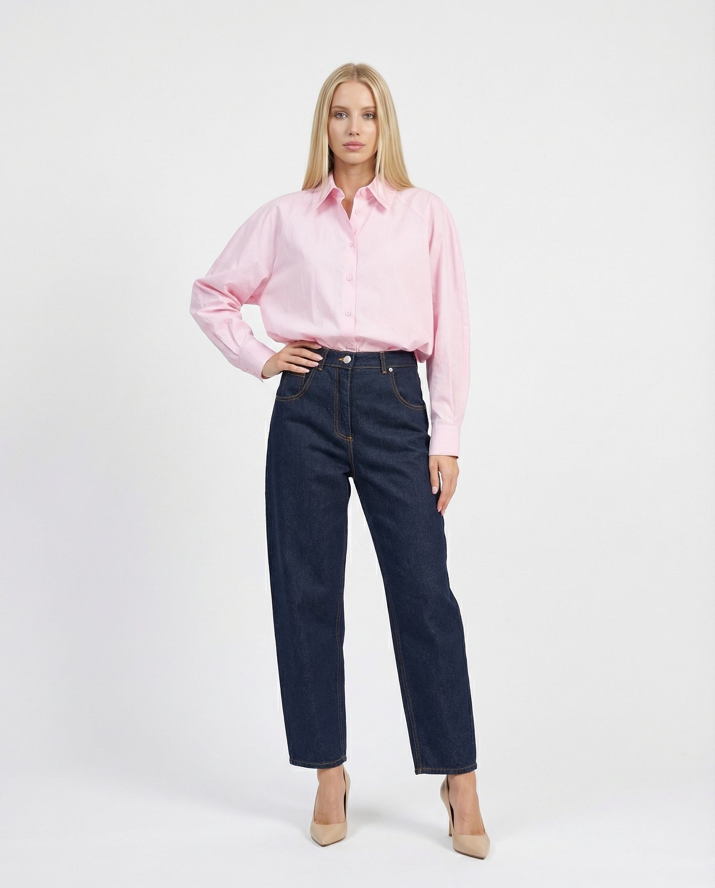 CAMICIA A PALLONCINO 26C4332 ROSA TENSIONE IN.