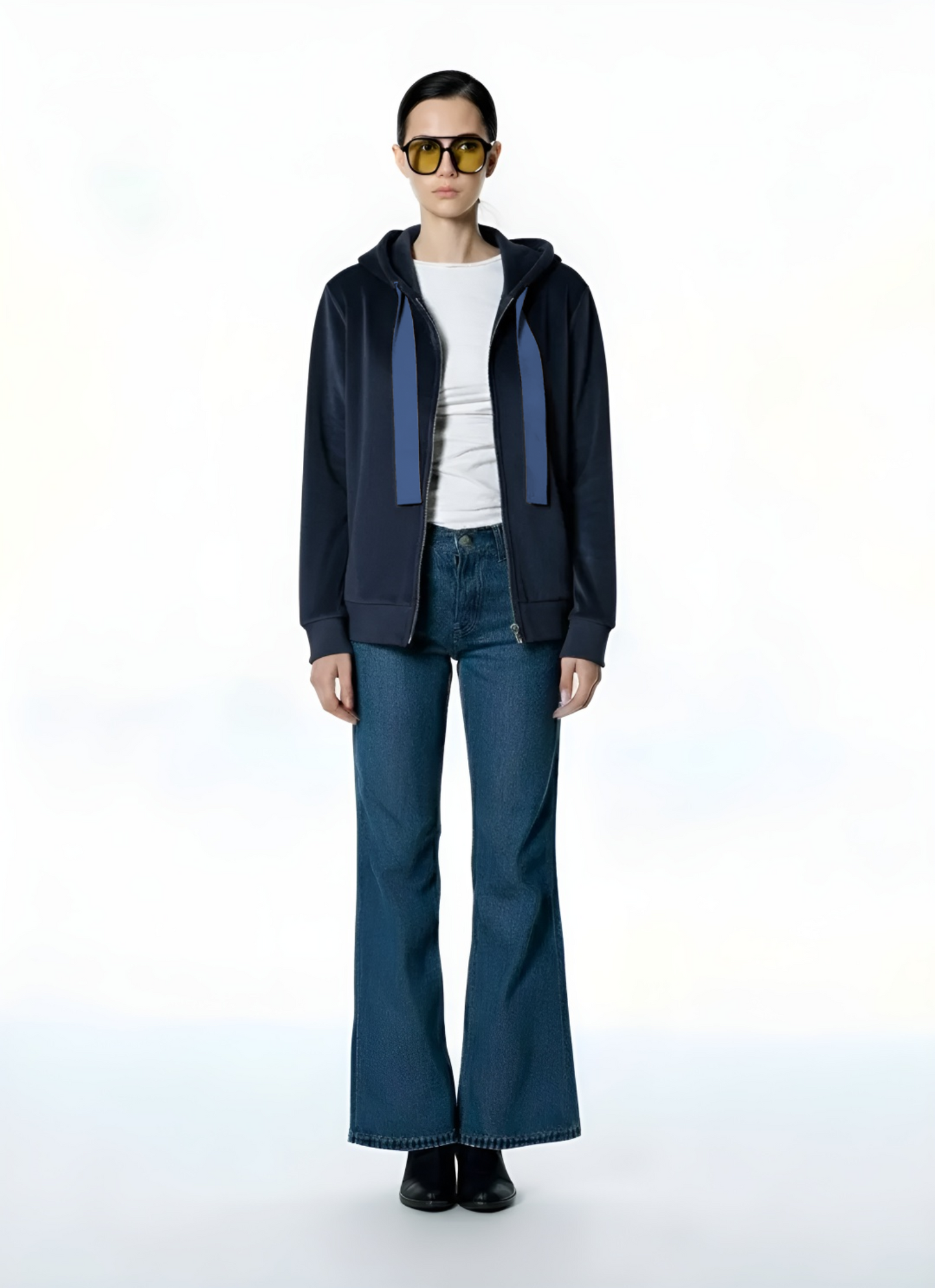 GIACCA FELPA 7182 BLU TENSIONE IN
