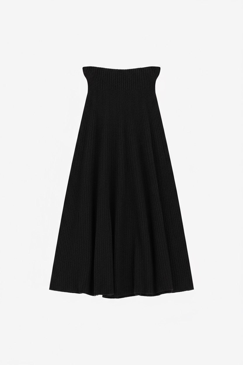 GONNA A COSTE IN MAGLIA G3025872 NERO IMPERIAL.