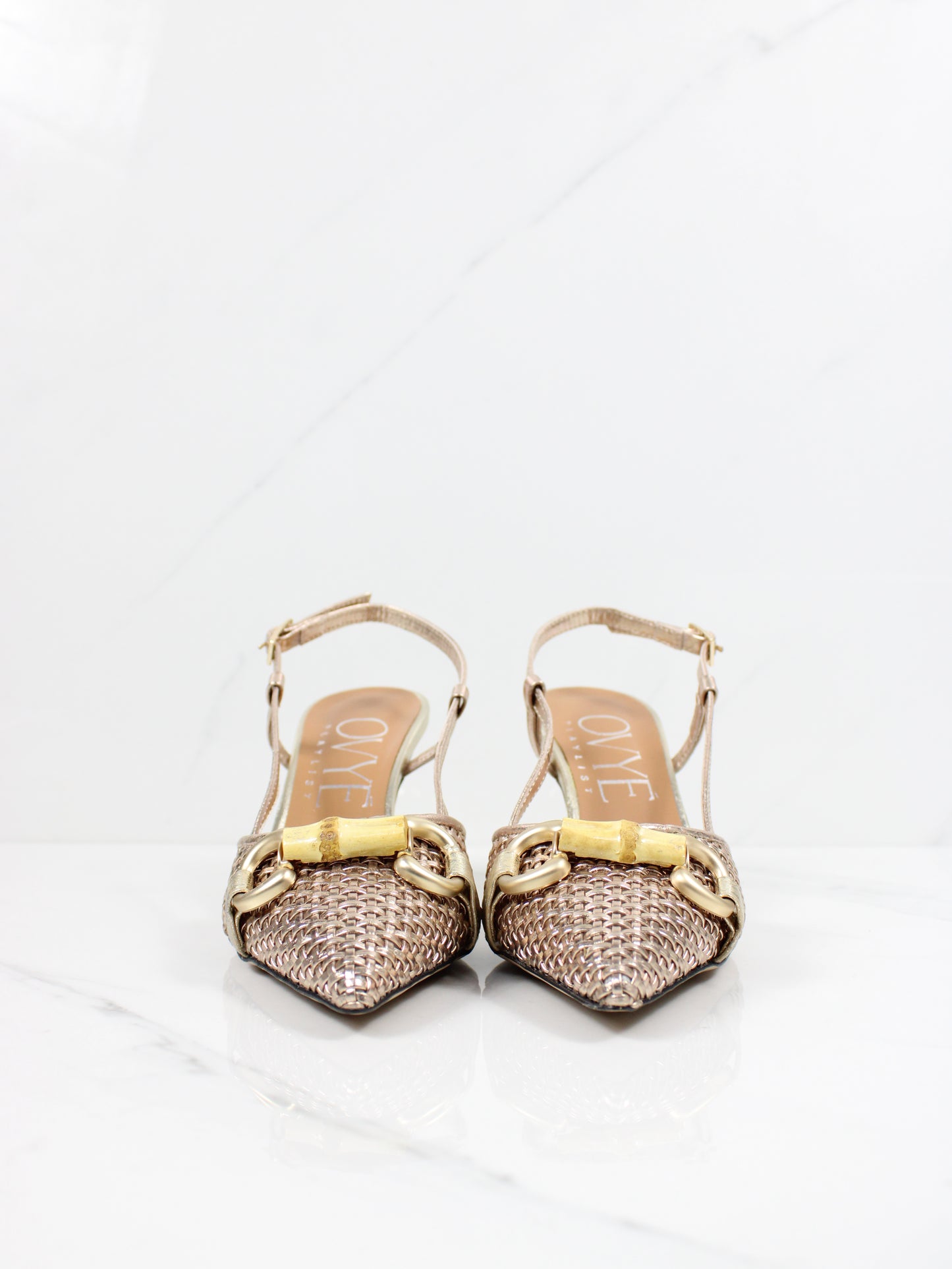 Slingback in pelle intrecciata OVYE AML5208I