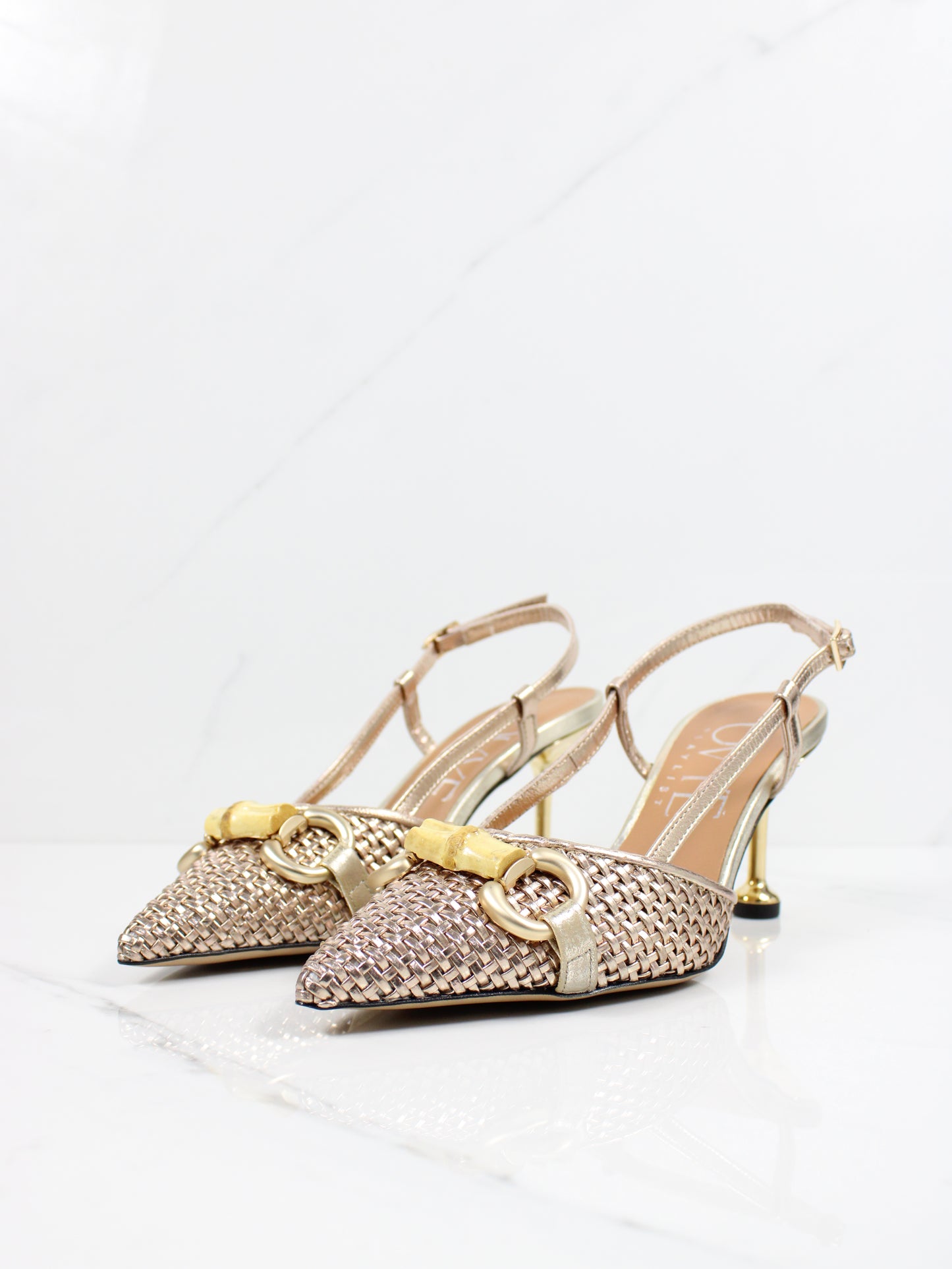 Slingback in pelle intrecciata OVYE AML5208I