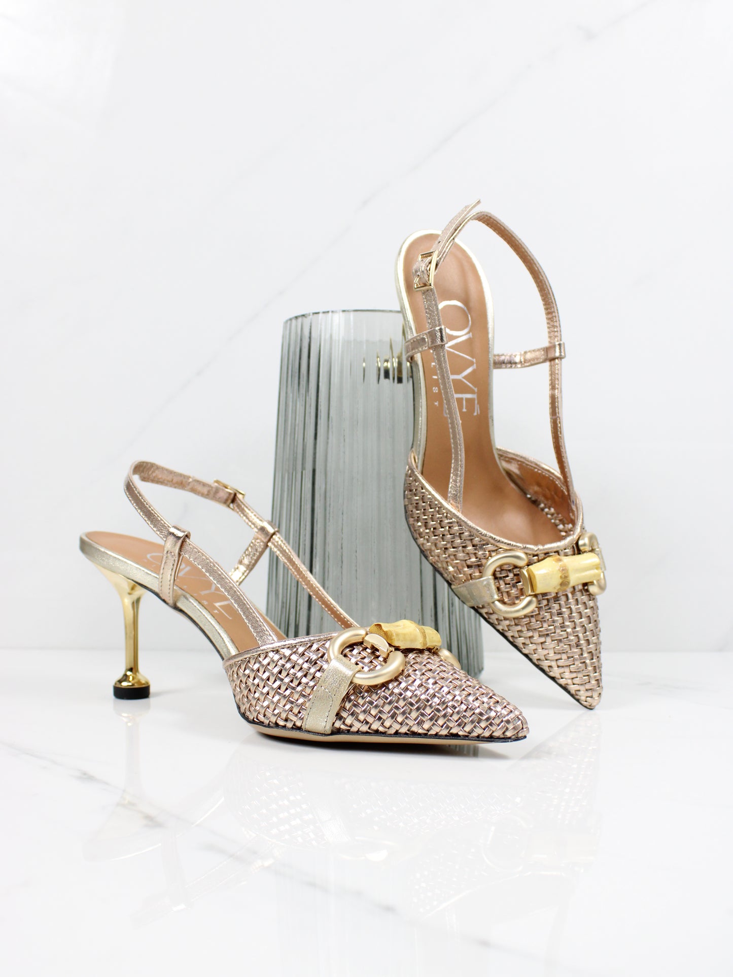 Slingback in pelle intrecciata OVYE AML5208I
