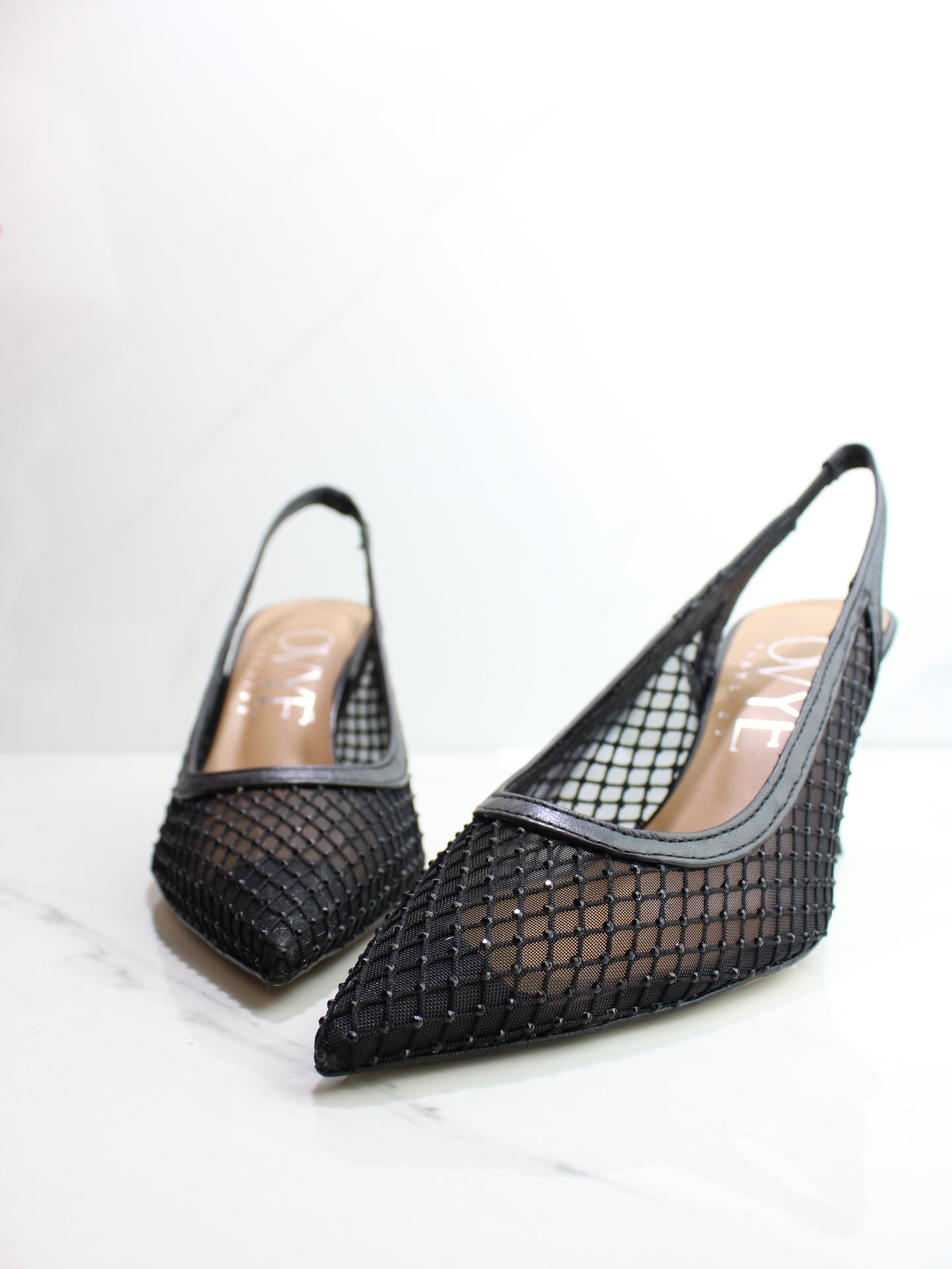 DECOLLETE' RETE STRASS NERO OVYE