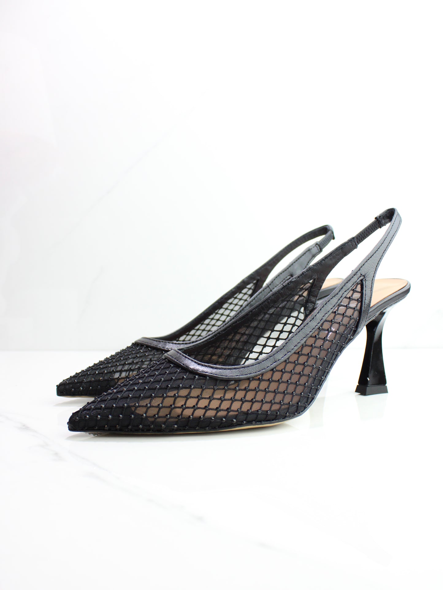 DECOLLETE' RETE STRASS NERO OVYE