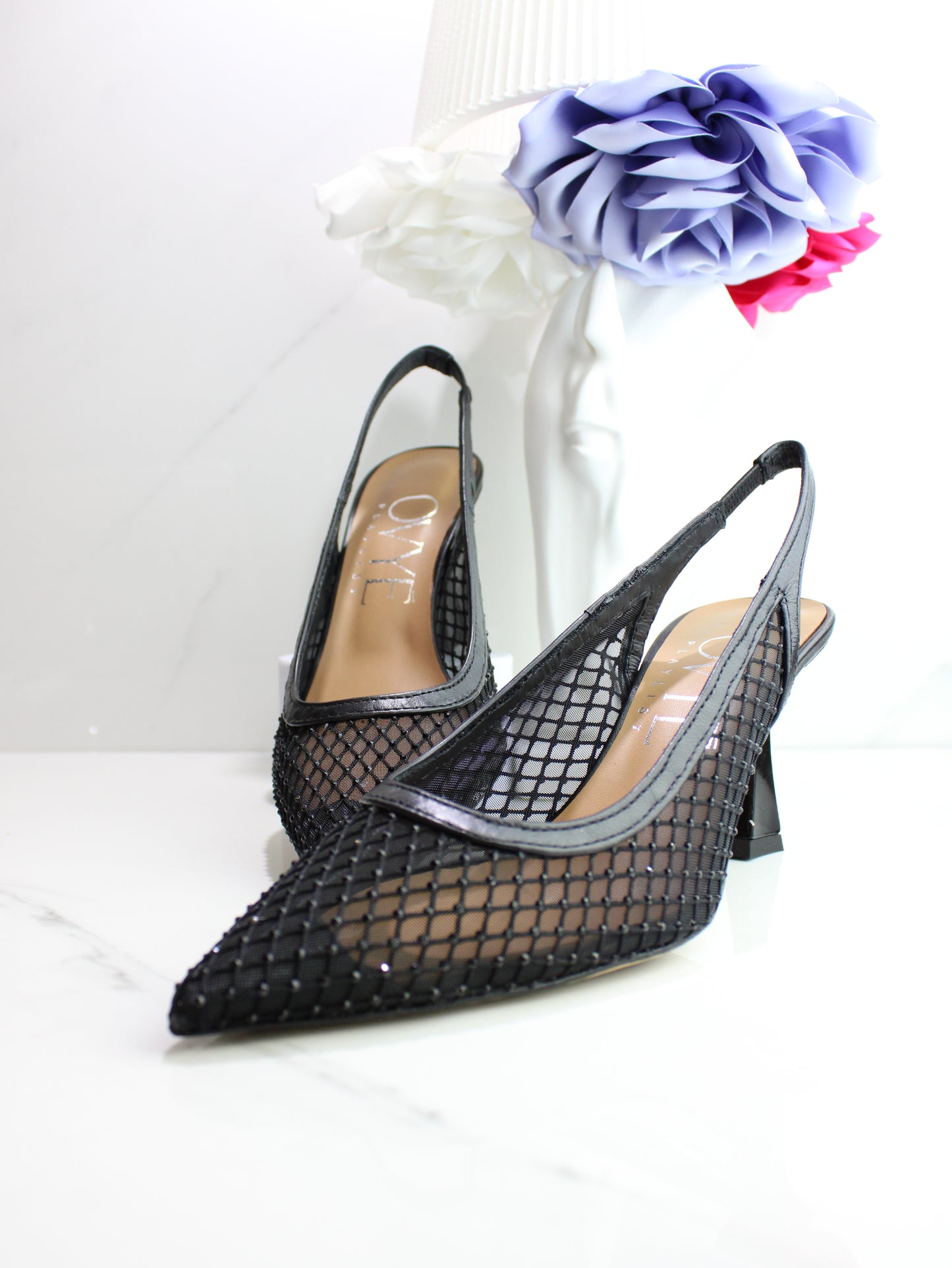 DECOLLETE' RETE STRASS NERO OVYE
