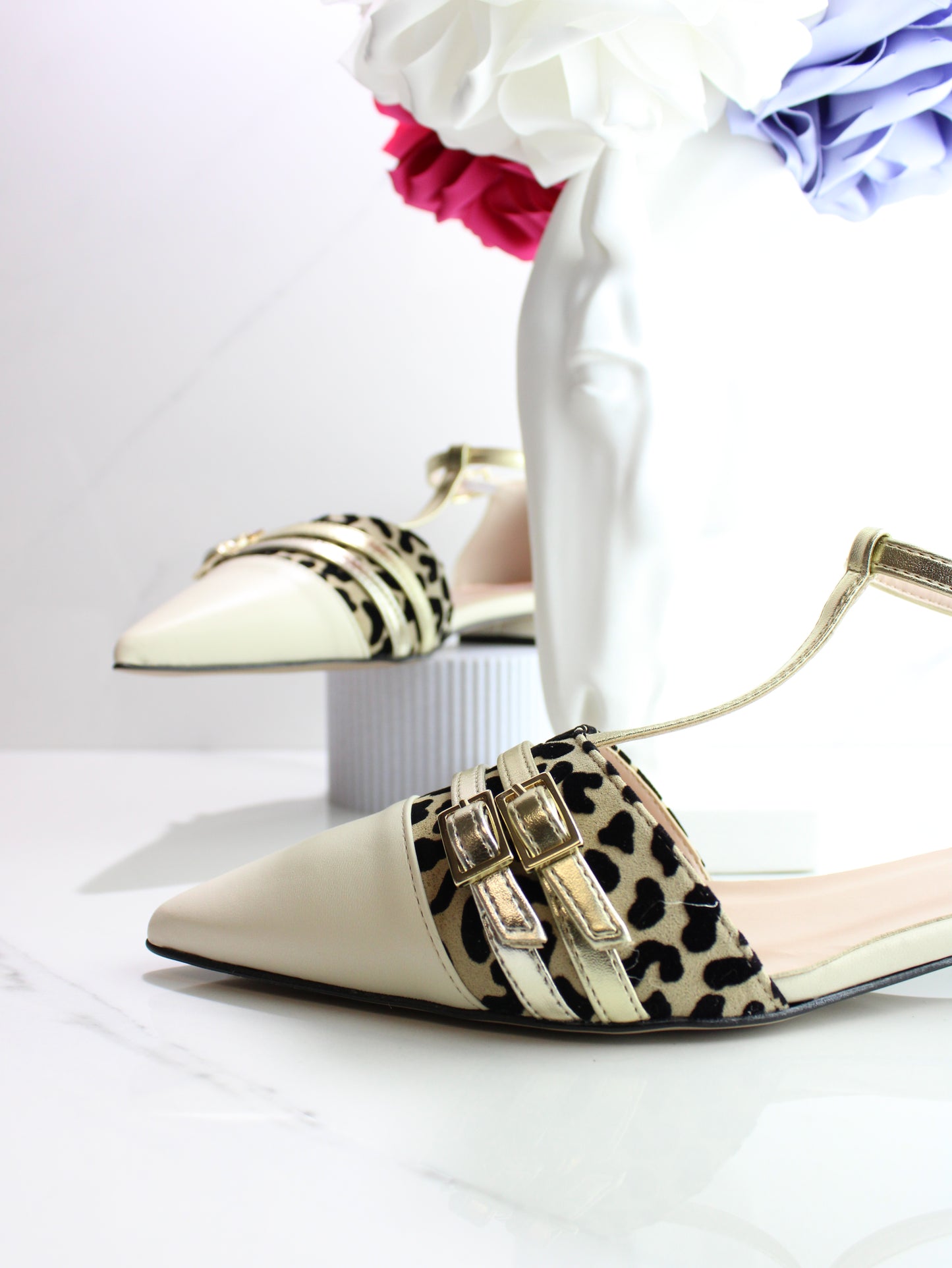 SLINGBACK OVYE IN PELLE