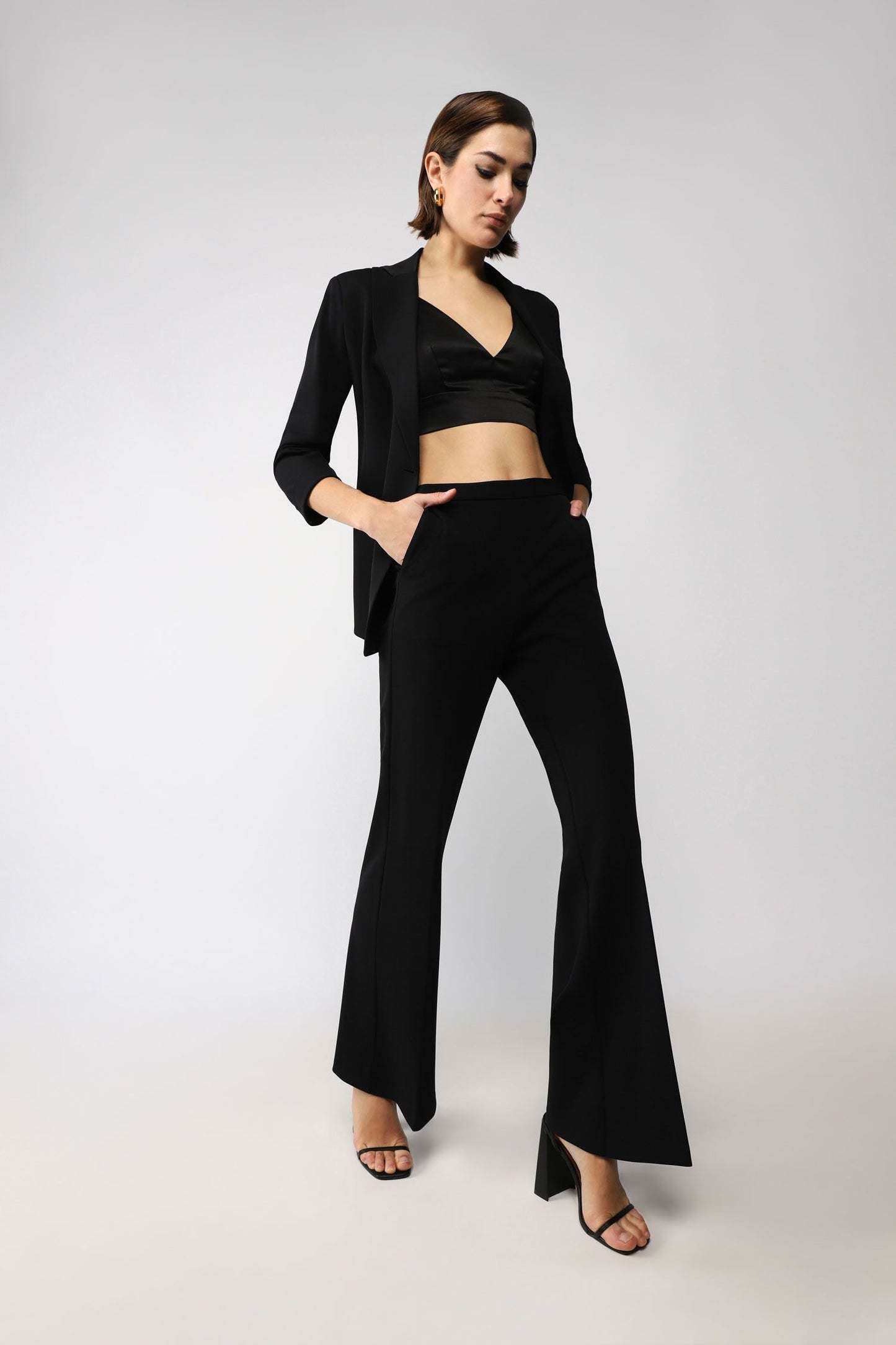 Pantaloni flare monocolour con tasche americane IMPERIAL