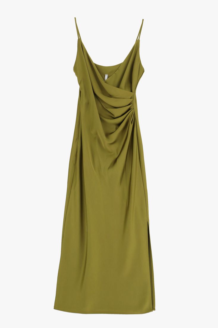 Abito midi con drappeggio laterale IMPERIAL.