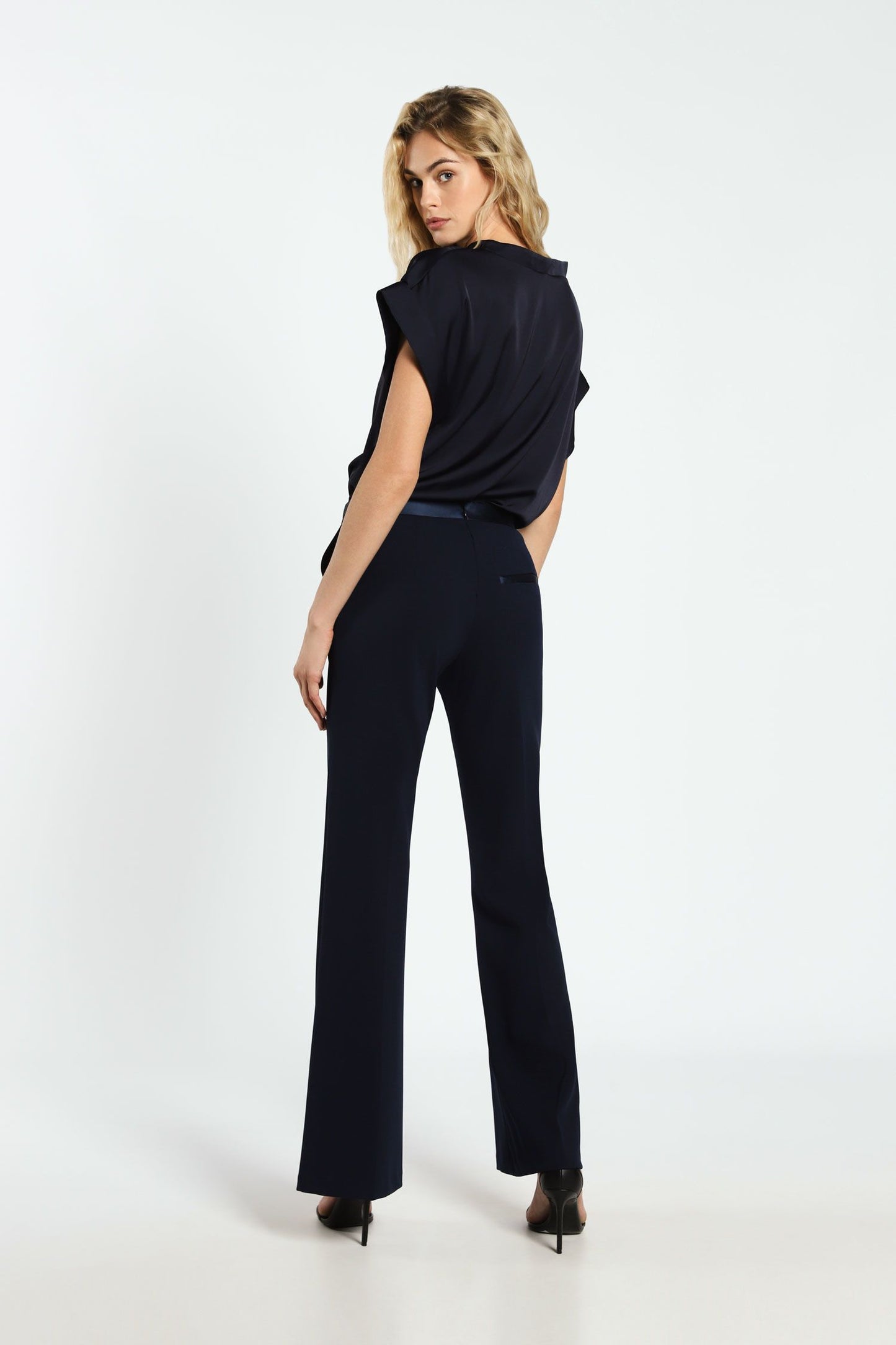 Pantaloni flare monocolour con tasche americane IMPERIAL