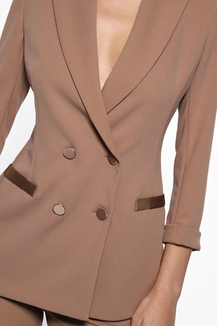 TAILLEUR GIACCA DOPPIOPETTO CON REVER A LANCIA IMPERIAL CAMMELLO