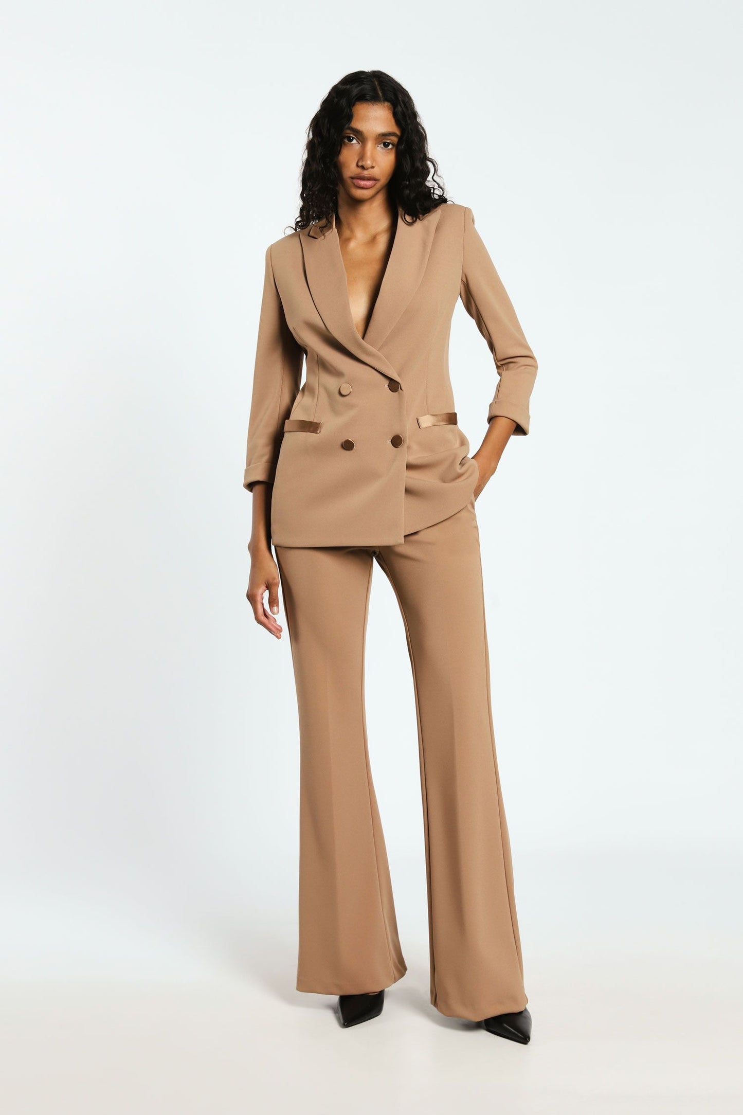 Pantaloni flare monocolour con tasche americane IMPERIAL