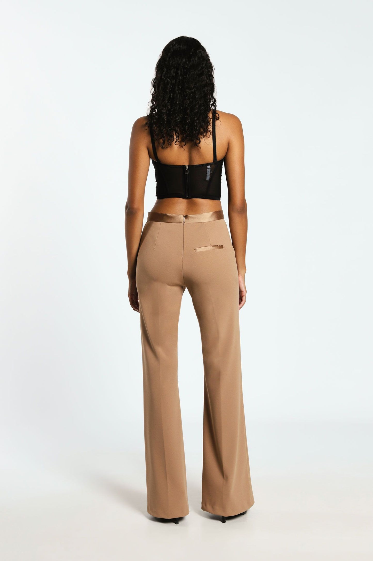 Pantaloni flare monocolour con tasche americane IMPERIAL