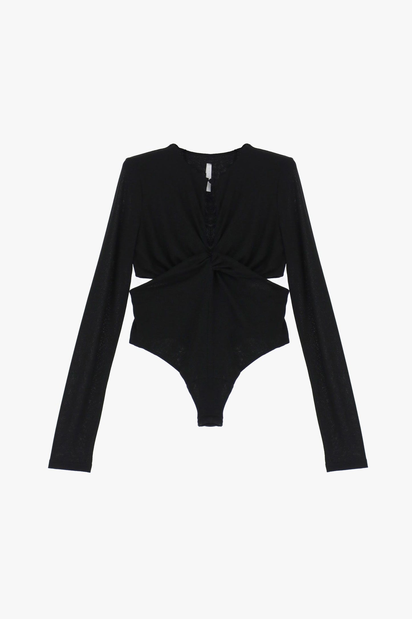 Body monocolour con scollo a V e nodo IMPERIAL