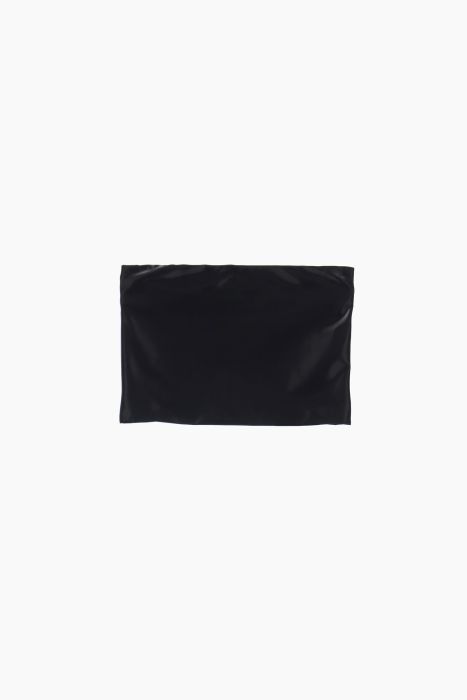 Top cropped effetto satin con zip sul retro IMPERIAL