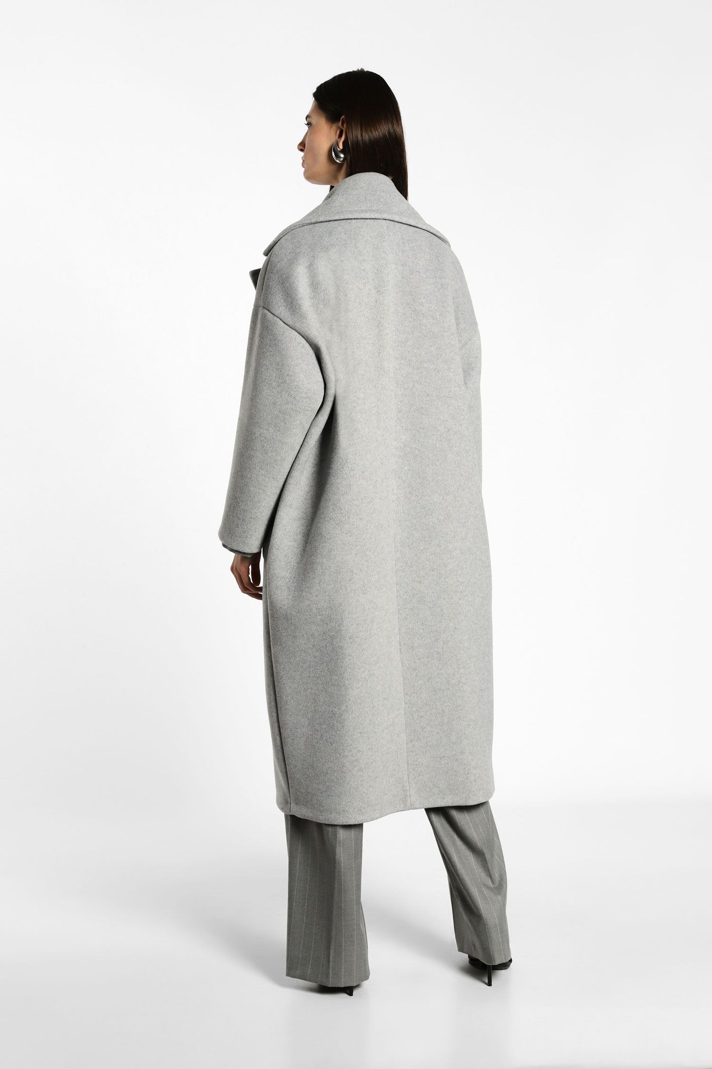 Cappotto lungo oversize monocolour con rever classici IMPERIAL