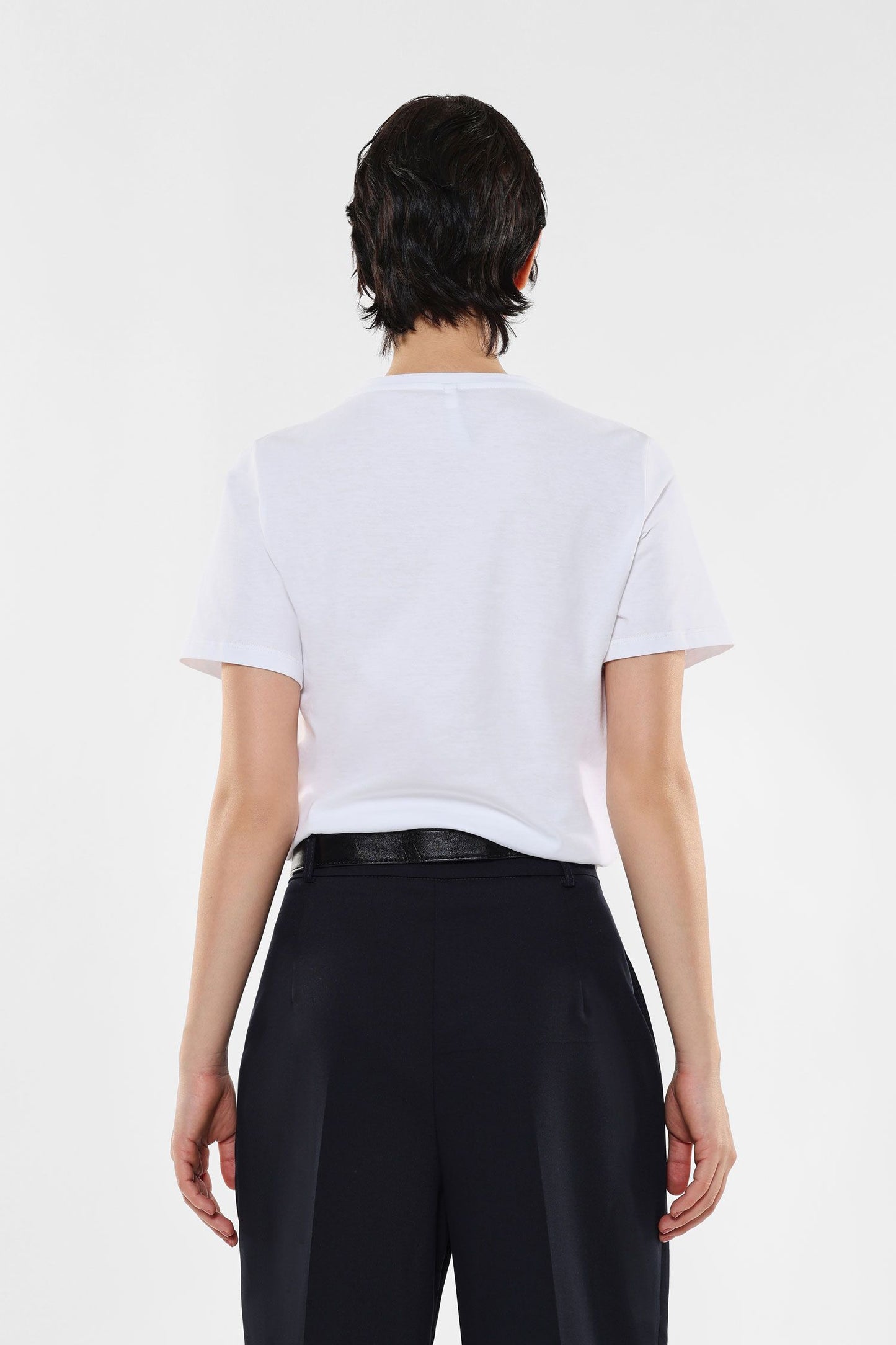 T-shirt girocollo in cotone con applicazioni IMPERIAL.