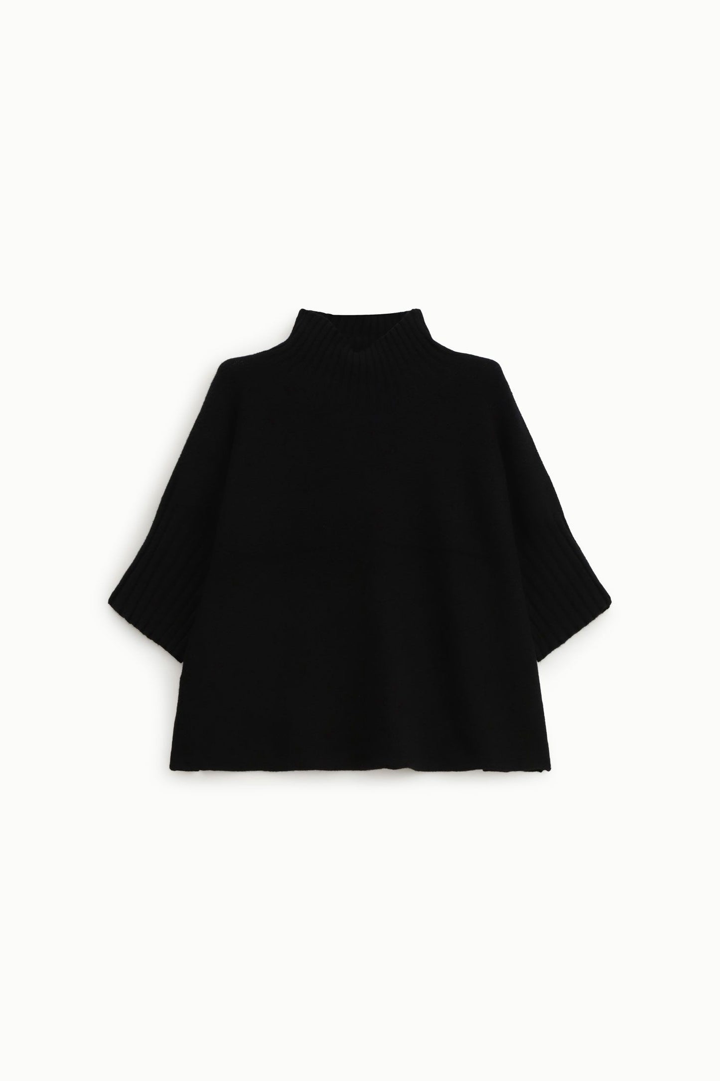 MAGLIA TURTLENECK MANICHE A MEZZO BRACCIO M3025859 NERO IMPERIAL.