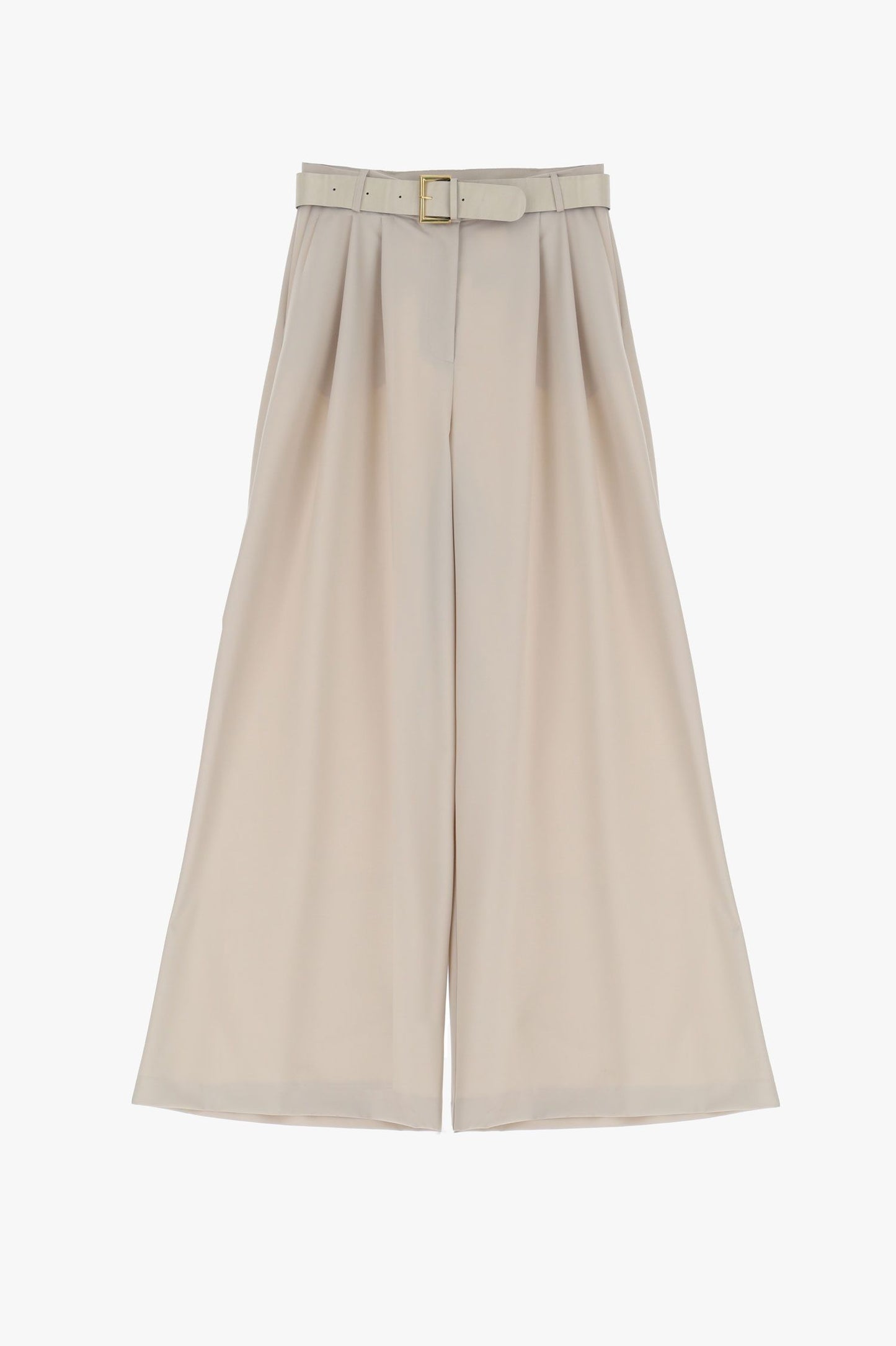Pantaloni a palazzo monocolour con piega stirata e cintura IMPERIAL.