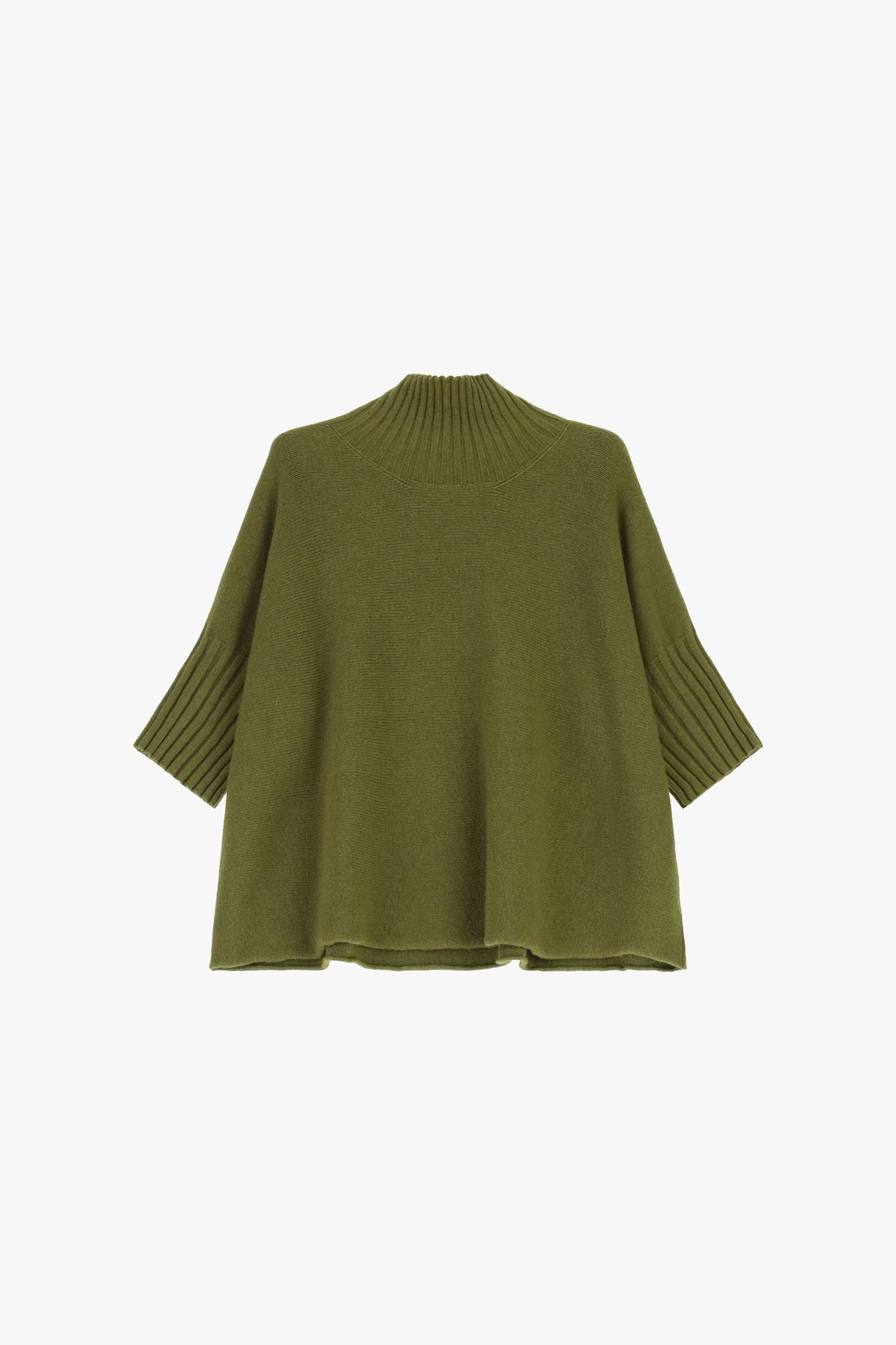 MAGLIA TURTLENECK MANICHE A MEZZO BRACCIO M3025859 OLIO IMPERIAL.