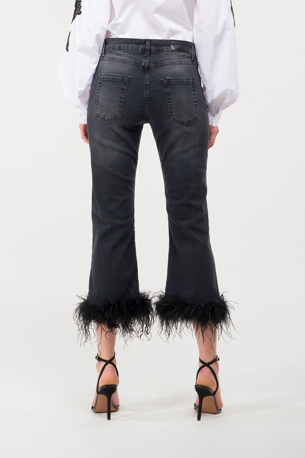 JEANS MINIFLARE PIUME KONTATTO