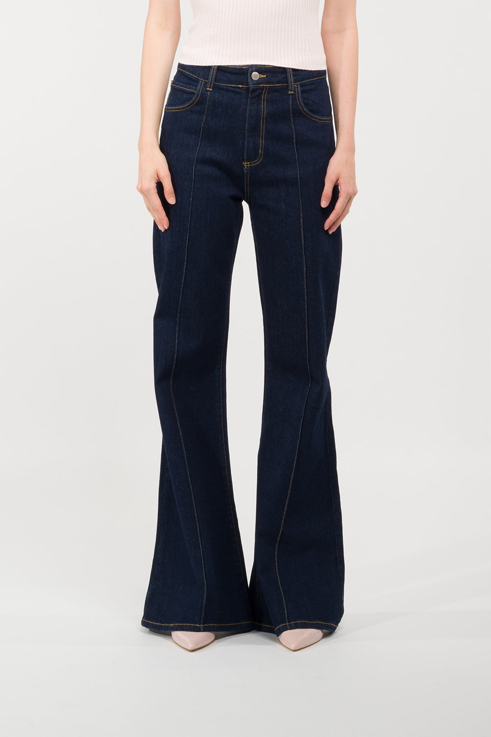 JEANS ZAMPA IMPUNTURE KONTATTO