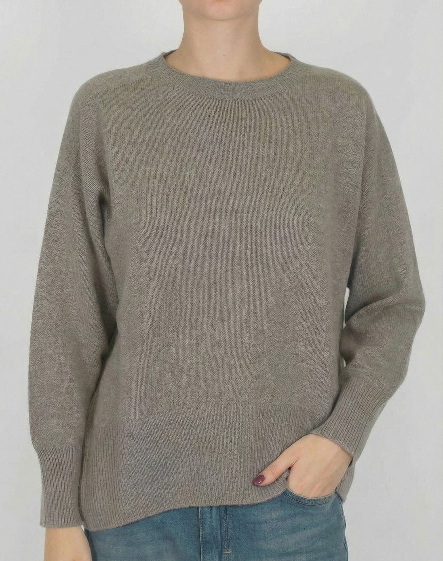 MAGLIA GIROCOLLO IN MISTO CASHMERE 64540AI25 VISONE TENSIONE IN.