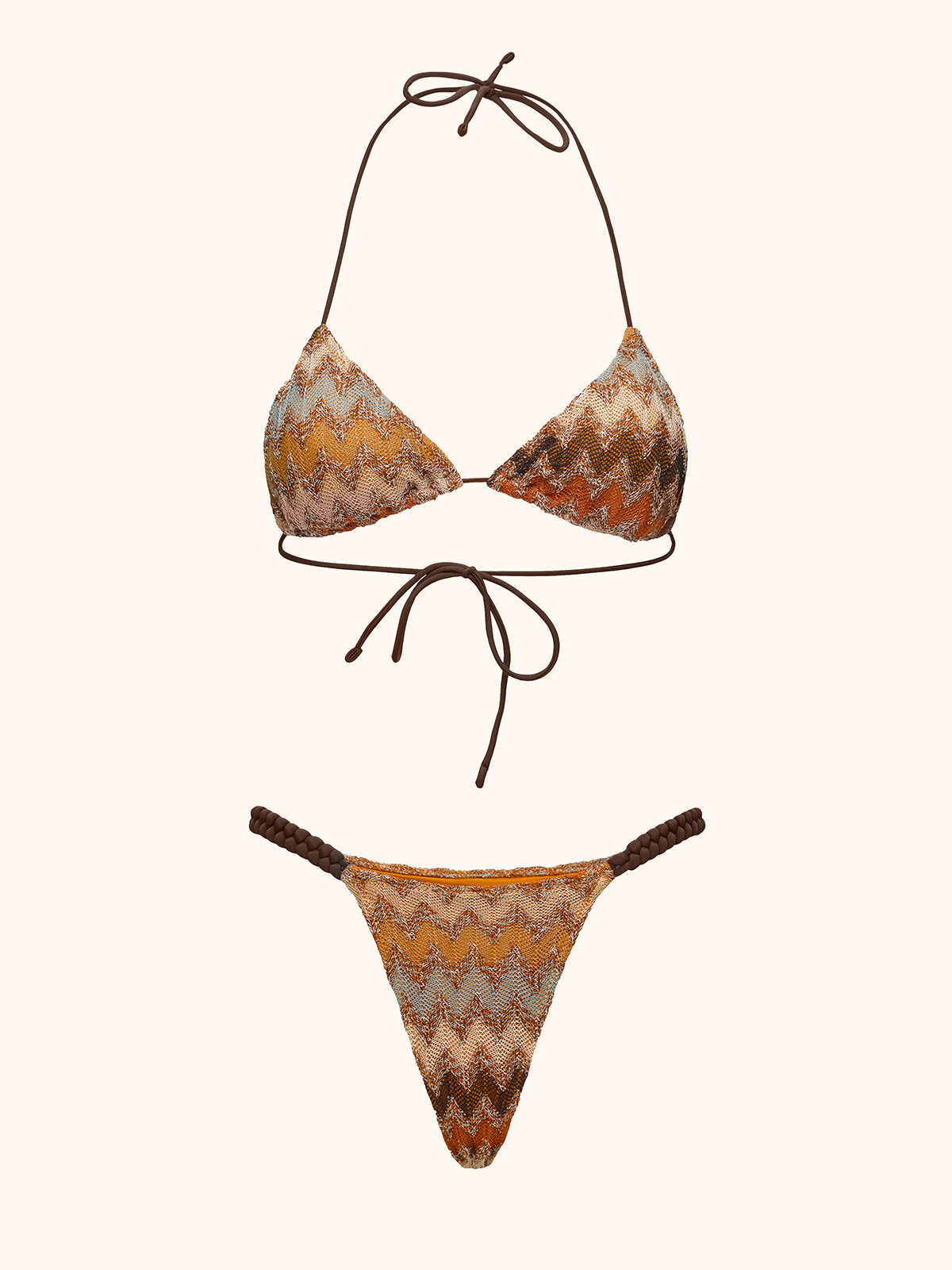 Bikini Donna Me Fui Triangolo con Slip fisso Multicolor SW0400-MC