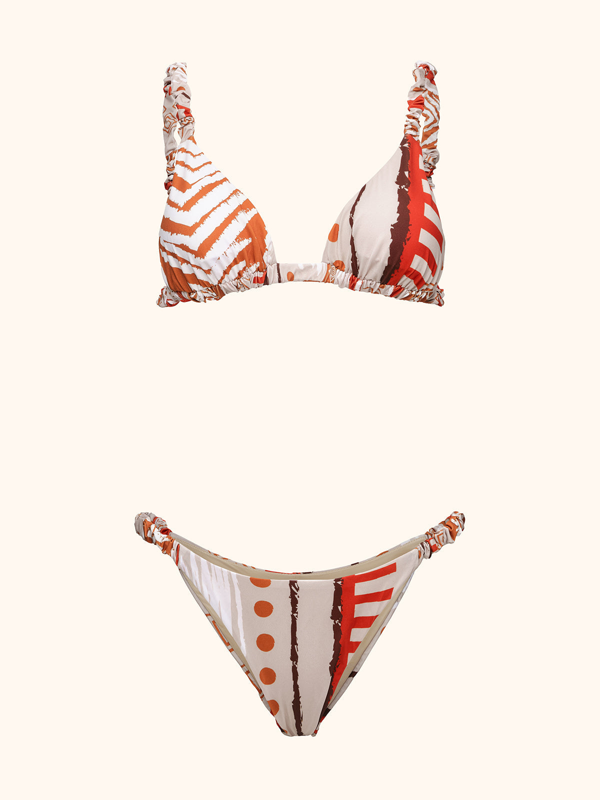 Bikini Donna Me Fui Triangolo con Slip Fisso Fantasia SW0440-X23