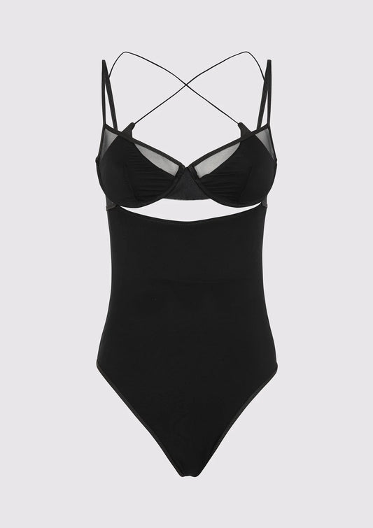 MONOKINI  NERO ME FUI MF24-0703BK TWIST