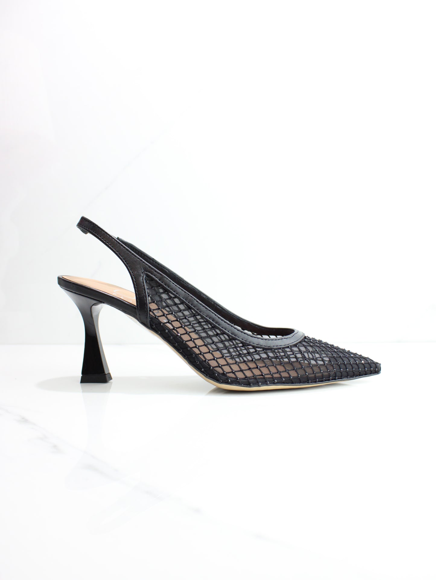 DECOLLETE' RETE STRASS NERO OVYE