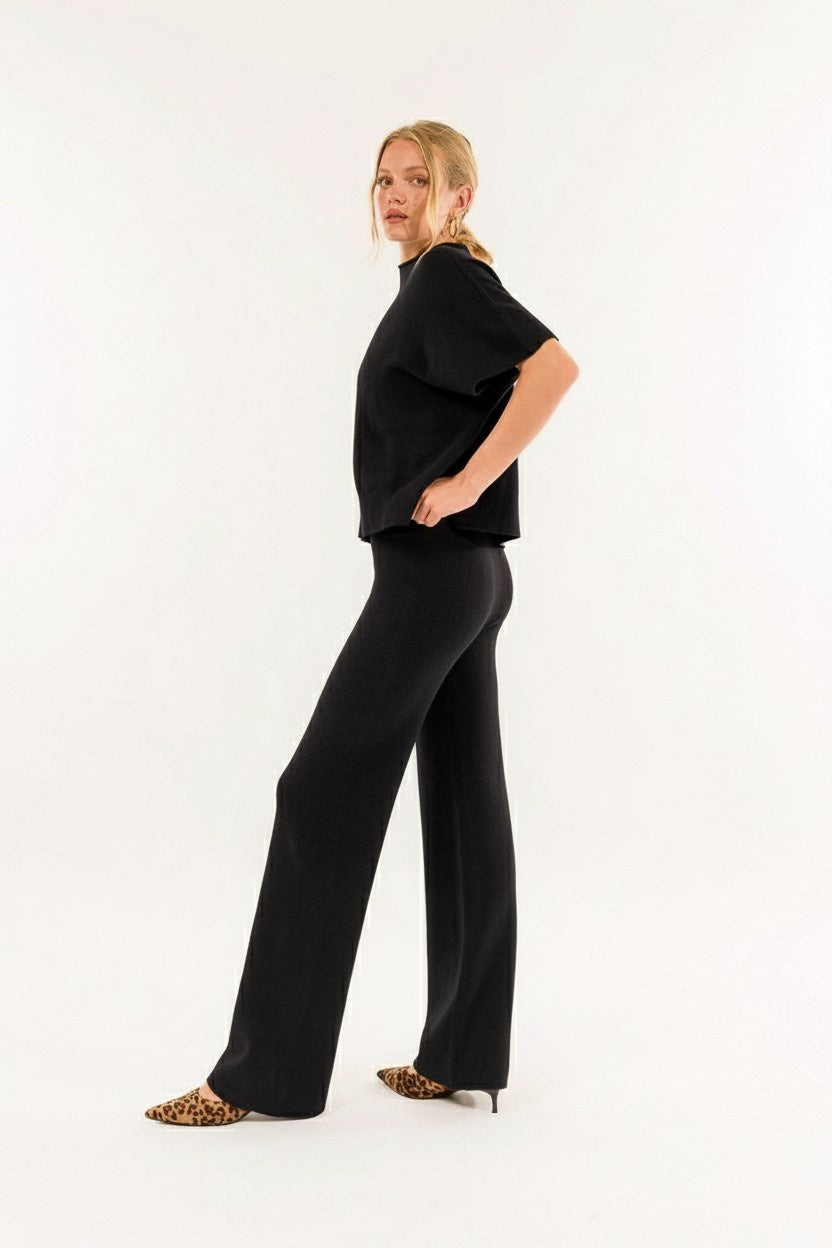 PANTALONE 3M0843C NERO KONTATTO