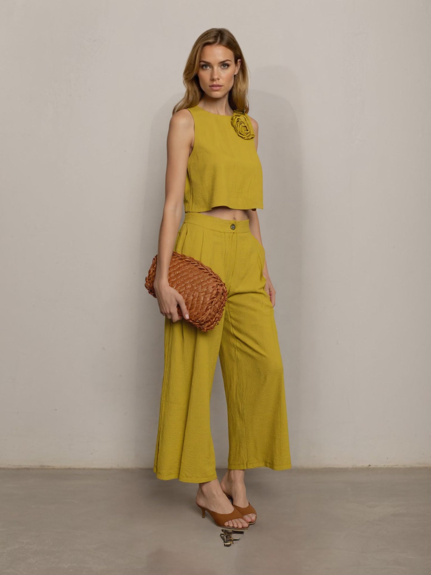 PANTALONE 25P7639 LIME TENSIONE IN.