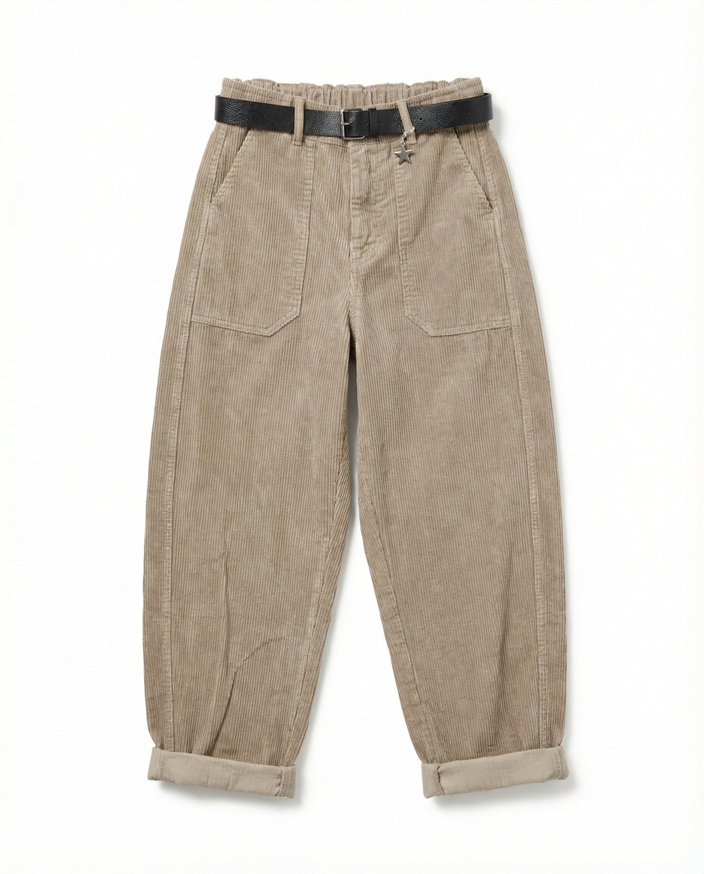 PANTALONE A COSTE 59054P FANGO SUSY MIX.