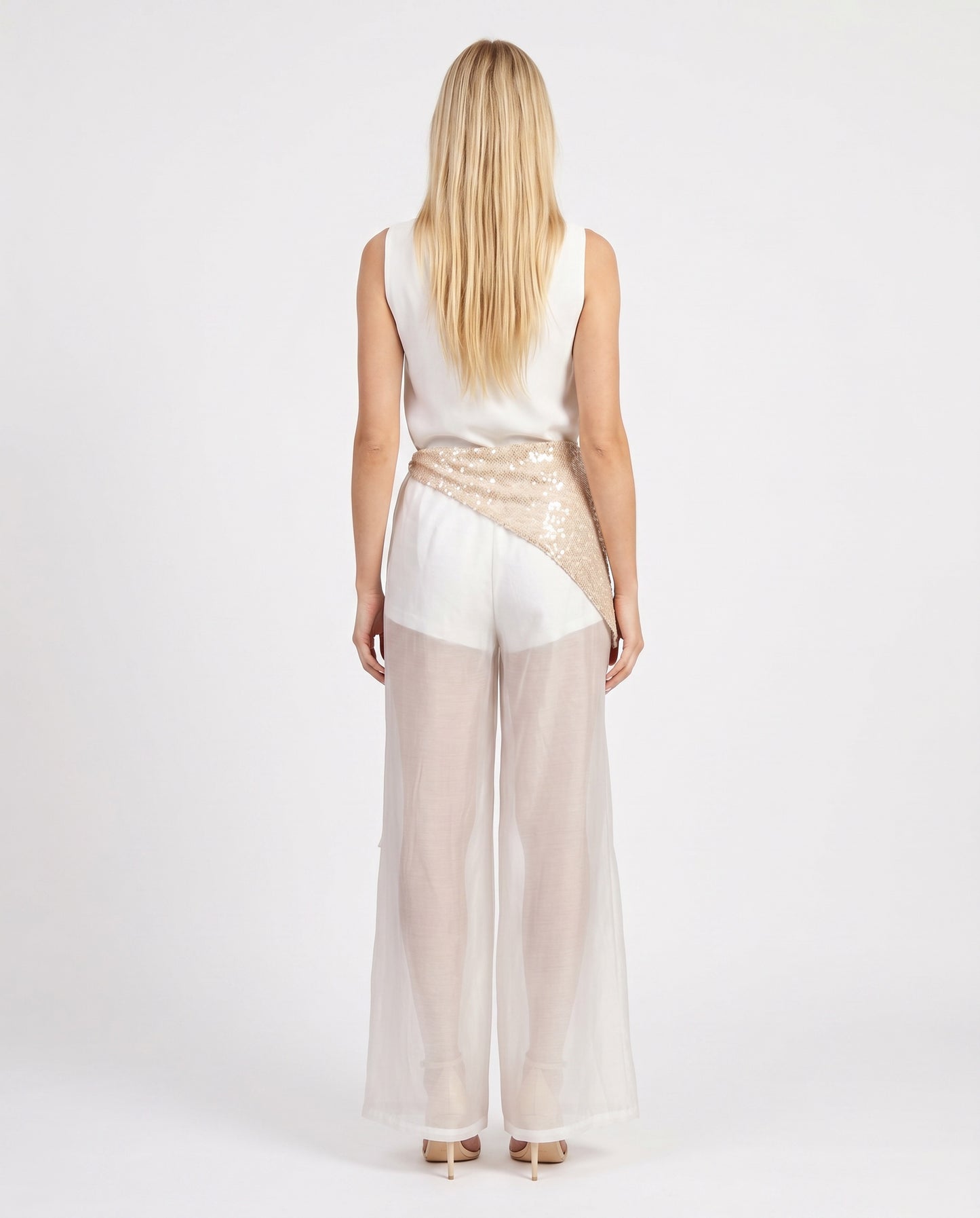 PANTALONE BANDANA PAILLETTES PE260202 BURRO/BURRO TENSIONE IN.