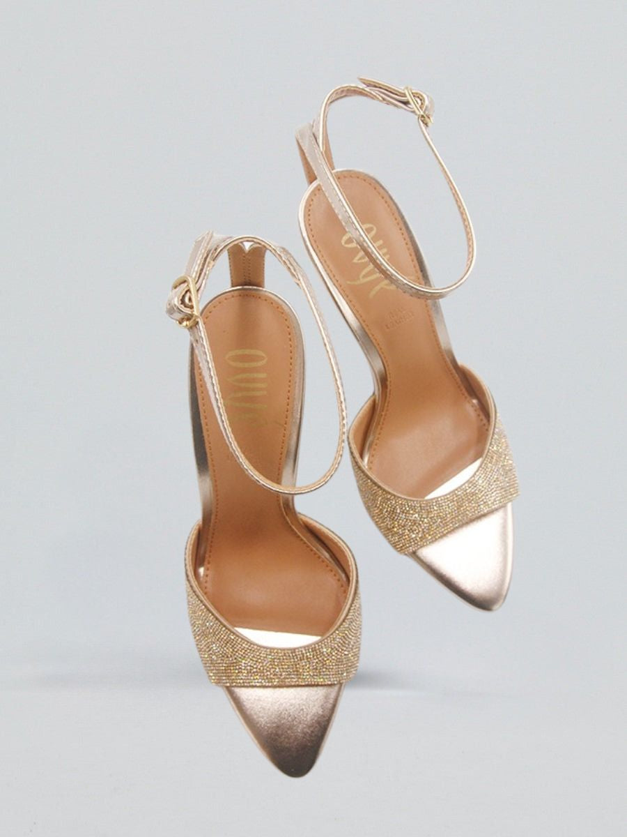 SANDALO ORO JOY-625IN STRASS OVYE'
