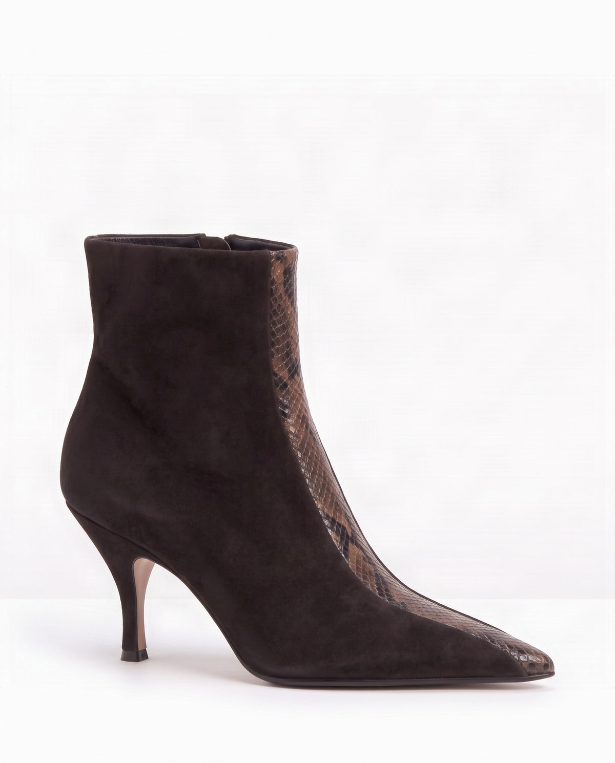 STIVALETTO IN PELLE CON DETTAGLIO PITONE FL9623BO OVYE