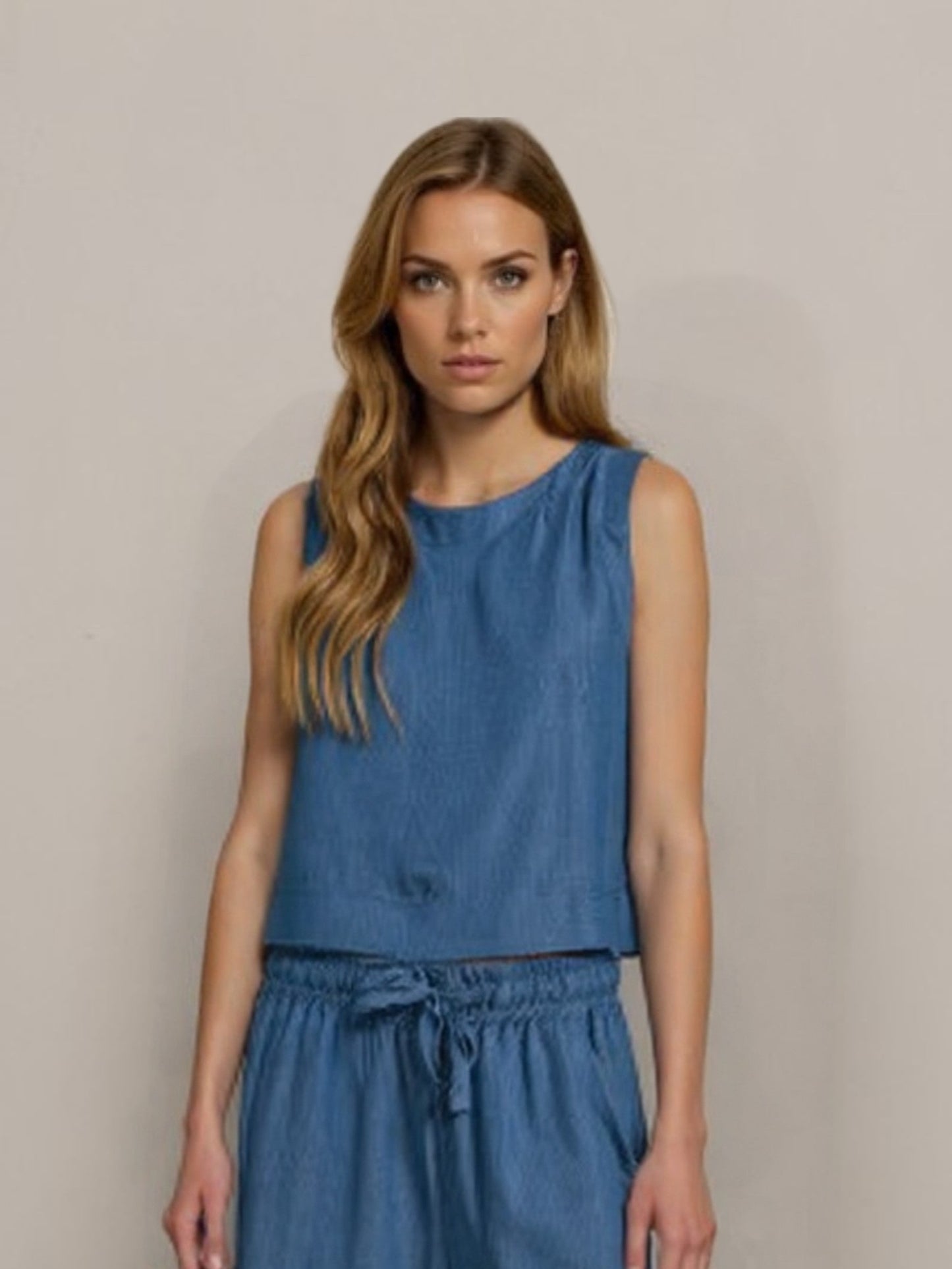 CANOTTA 25T7777 JEANS TENSIONE IN.