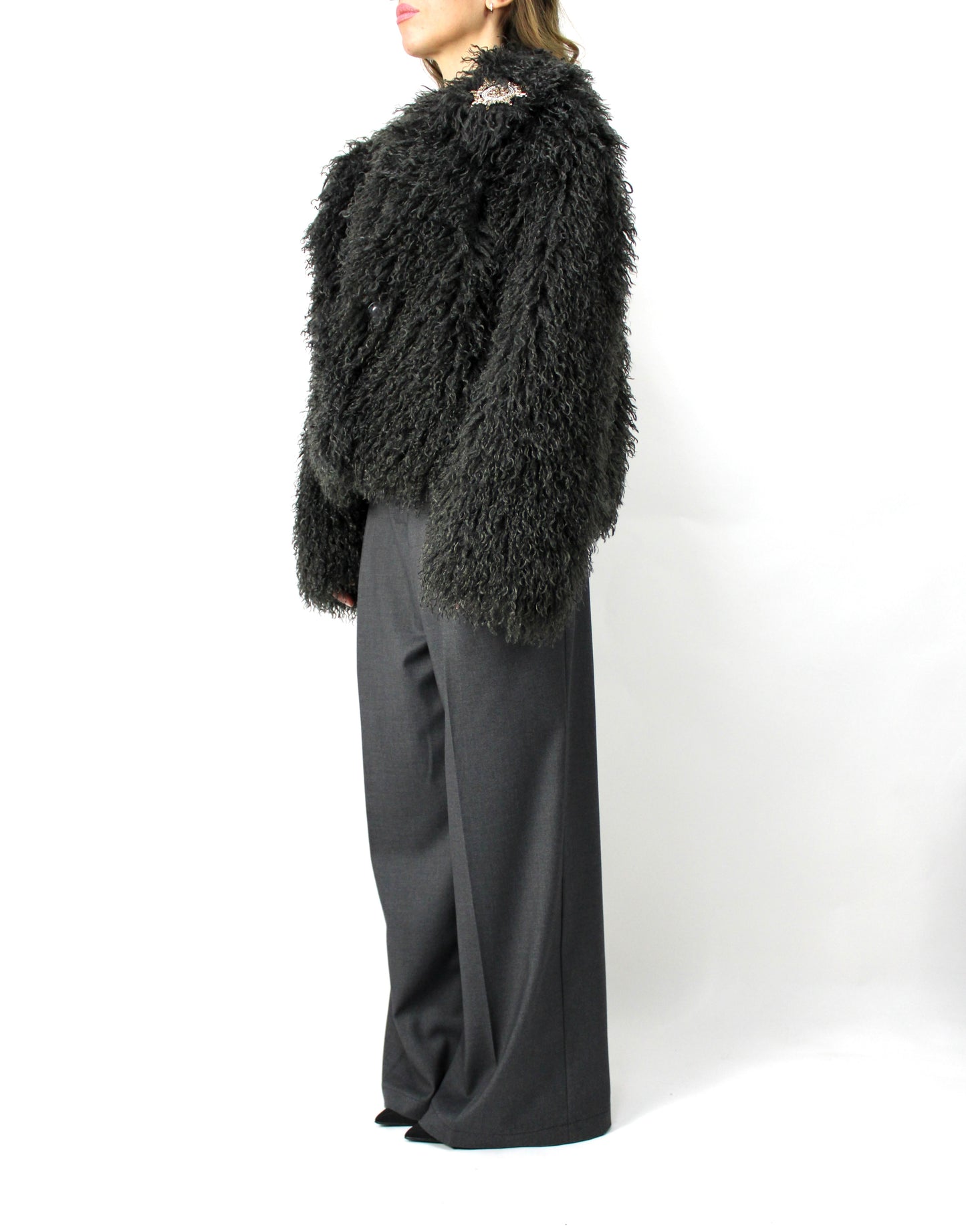 ECOPELLICCIA IN MONGOLIA W25J098 NERO MOTEL.