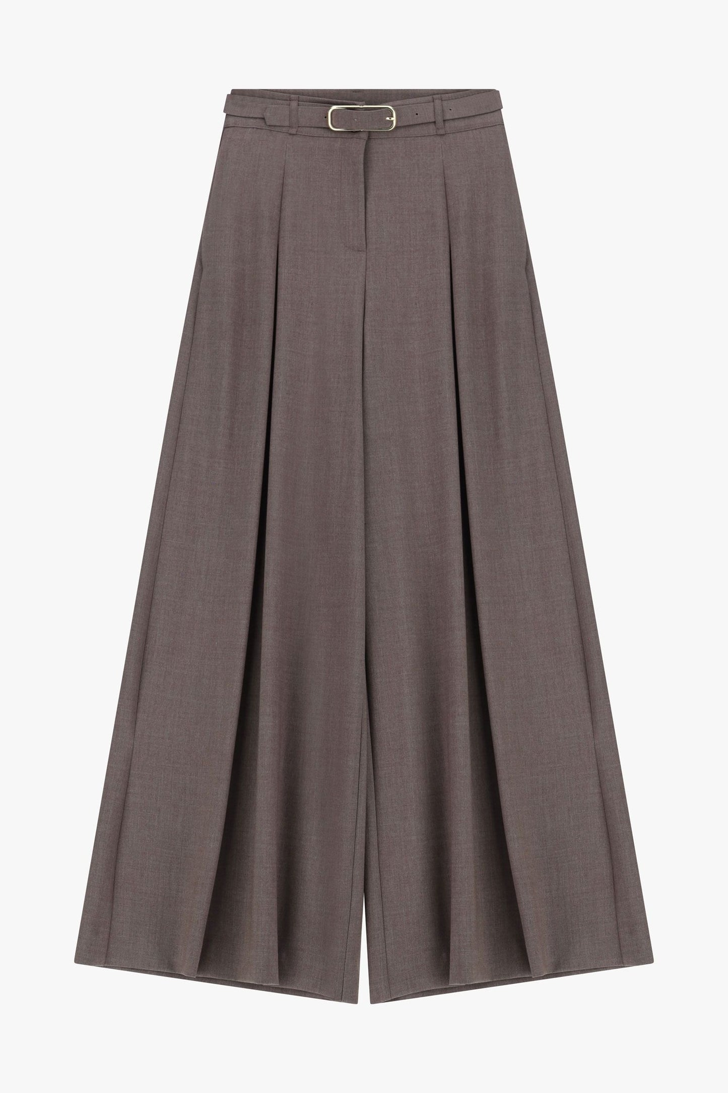 PANTALONI PALAZZO PEZ3KFVC NOCCIOLA MELANGE IMPERIAL.