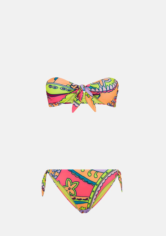 BIKINI FASCIA E SLIP NODI REGOLABILE WET ME FUI